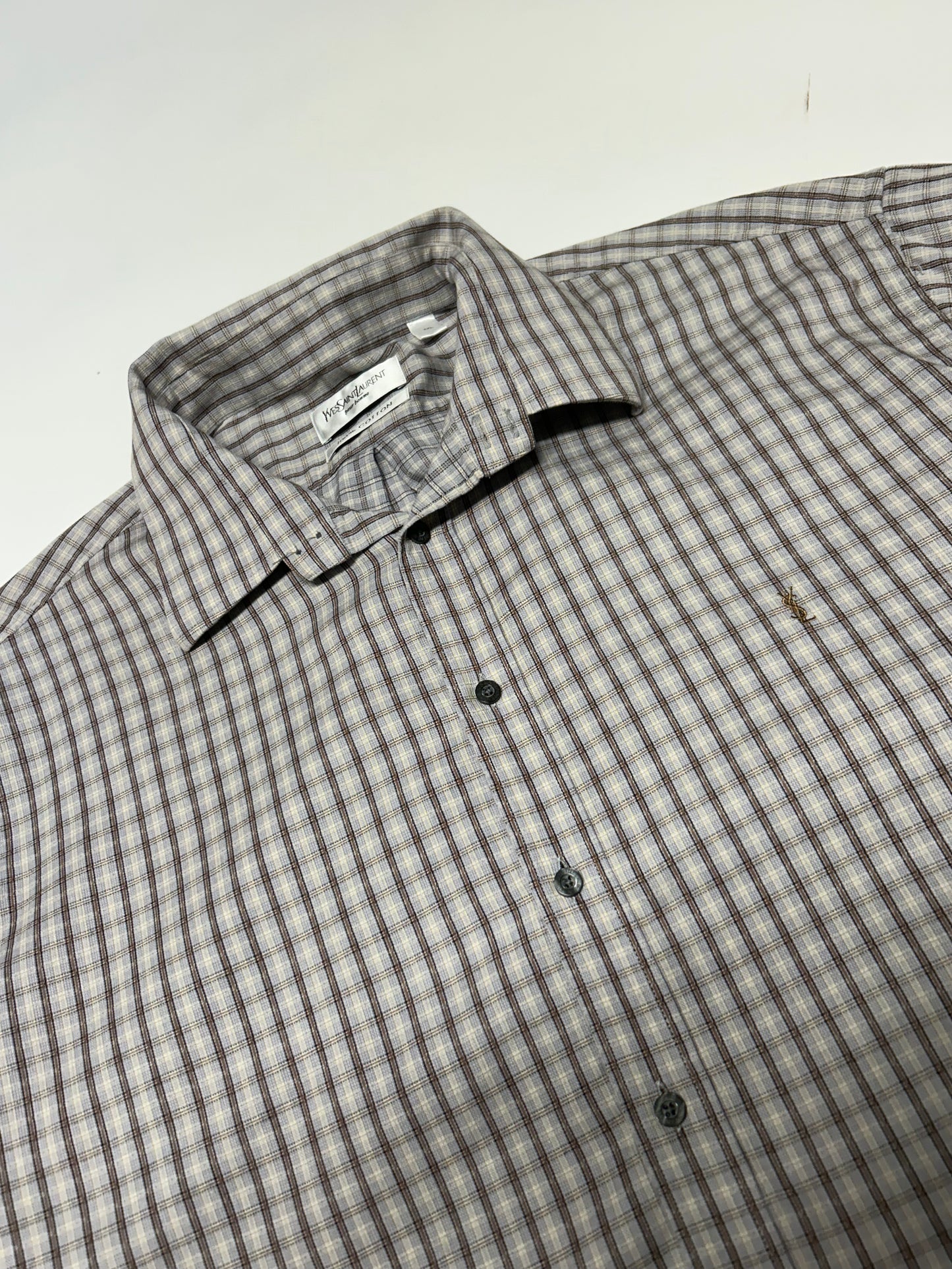 Vintage YSL check shirt (XXL)