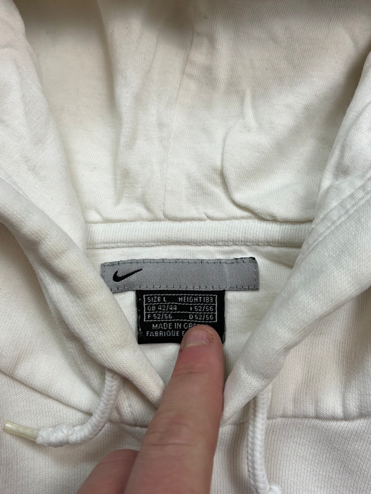 Vintage Nike mini swoosh hoodie (L)