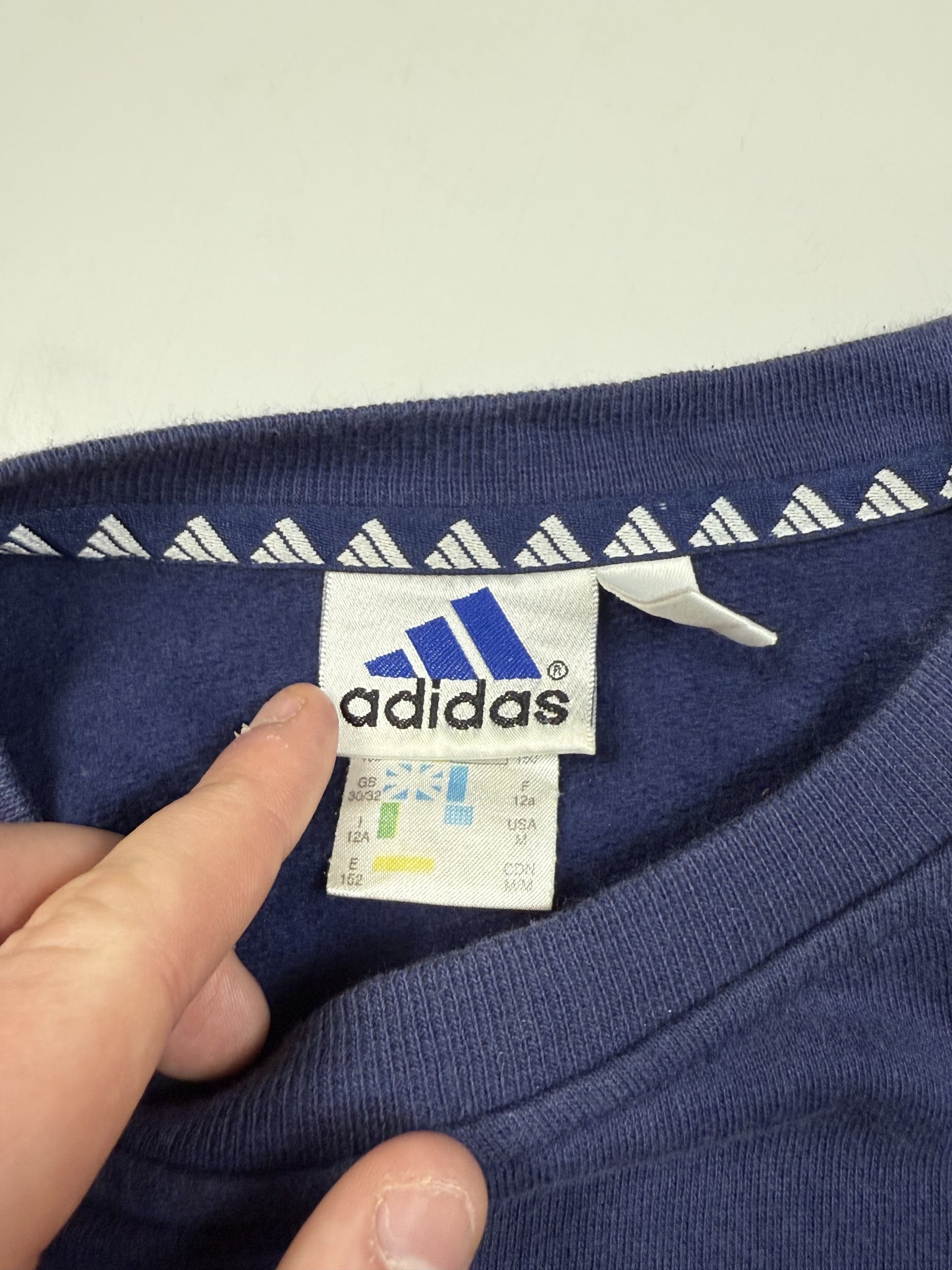 Vintage Adidas centre logo sweatshirt (XS)