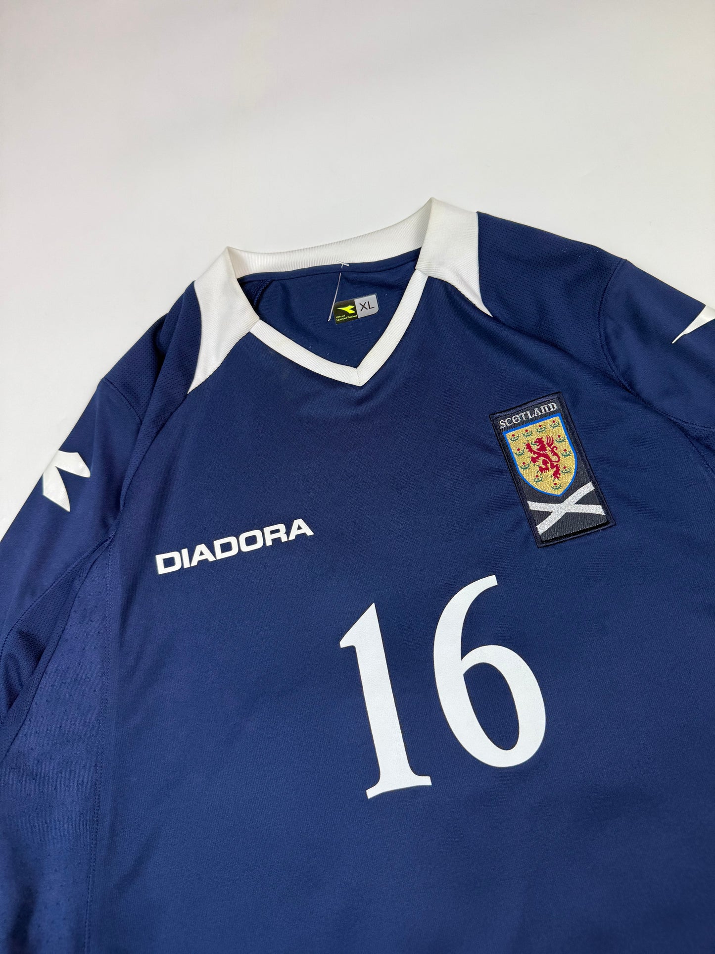 Vintage Scotland 2008/09 Diadora l/s football shirt (XL)
