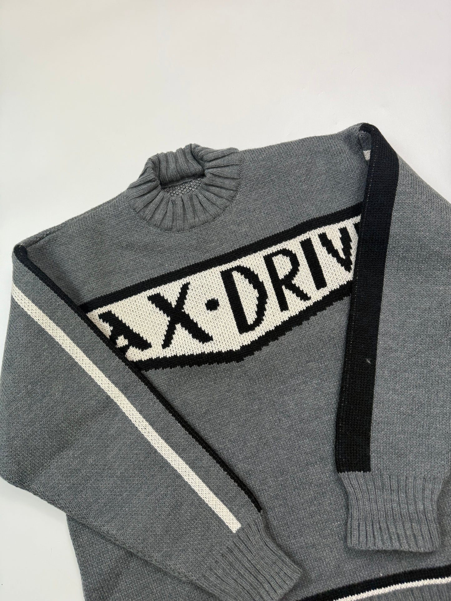 Spell out chunky knit sweater (L)