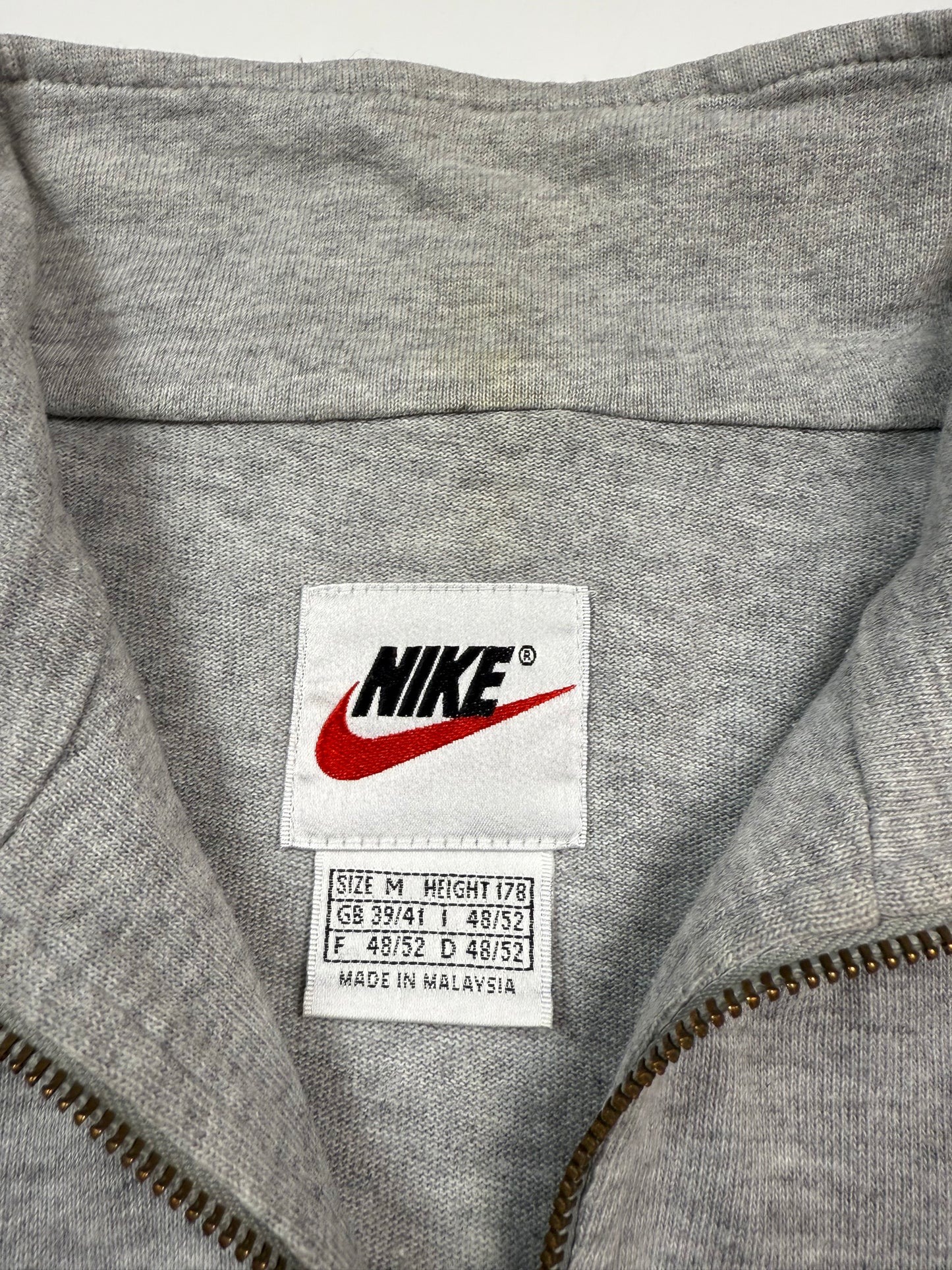 Vintage 90s Nike centre swoosh quarter zip sweatshirt (M)