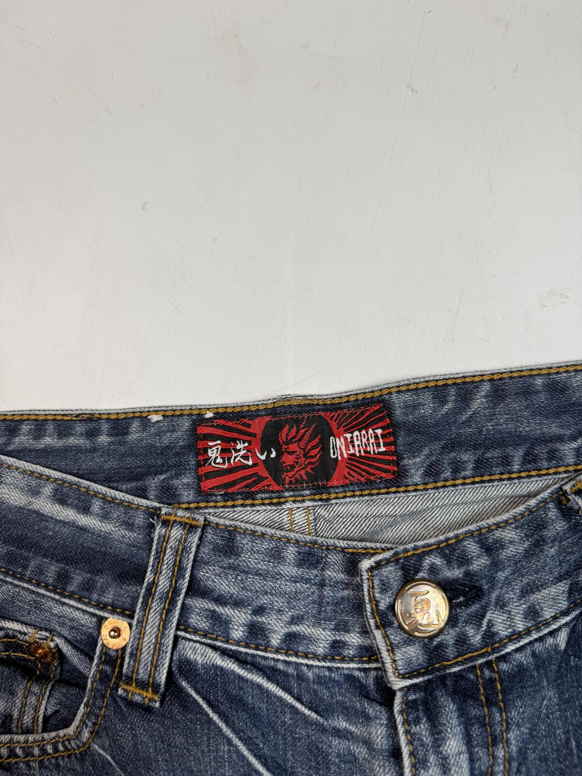 Vintage Y2K hip hop baggy jorts (W32)