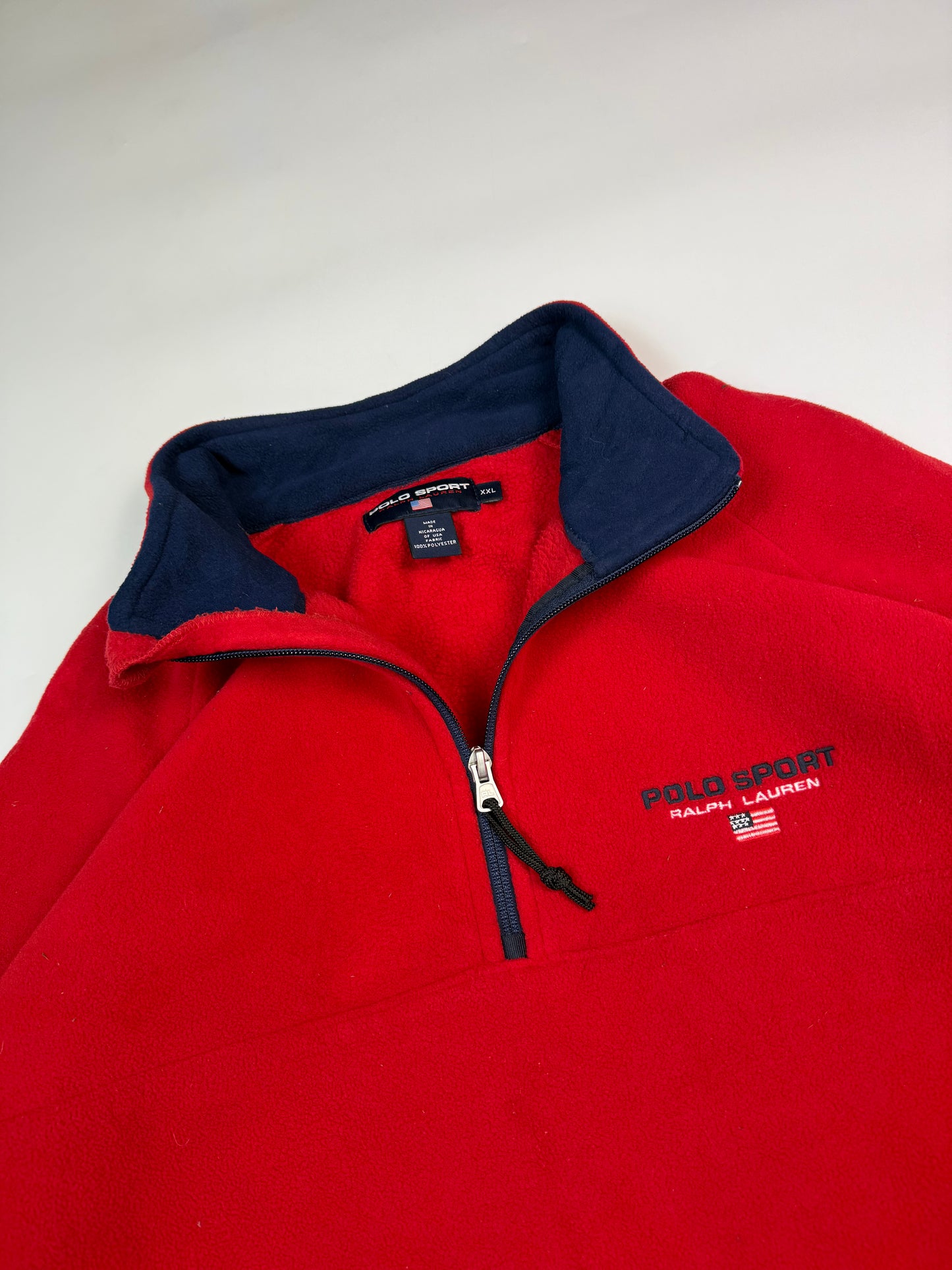 Vintage 90s Polo sport quarter zip polartec fleece (XXL)