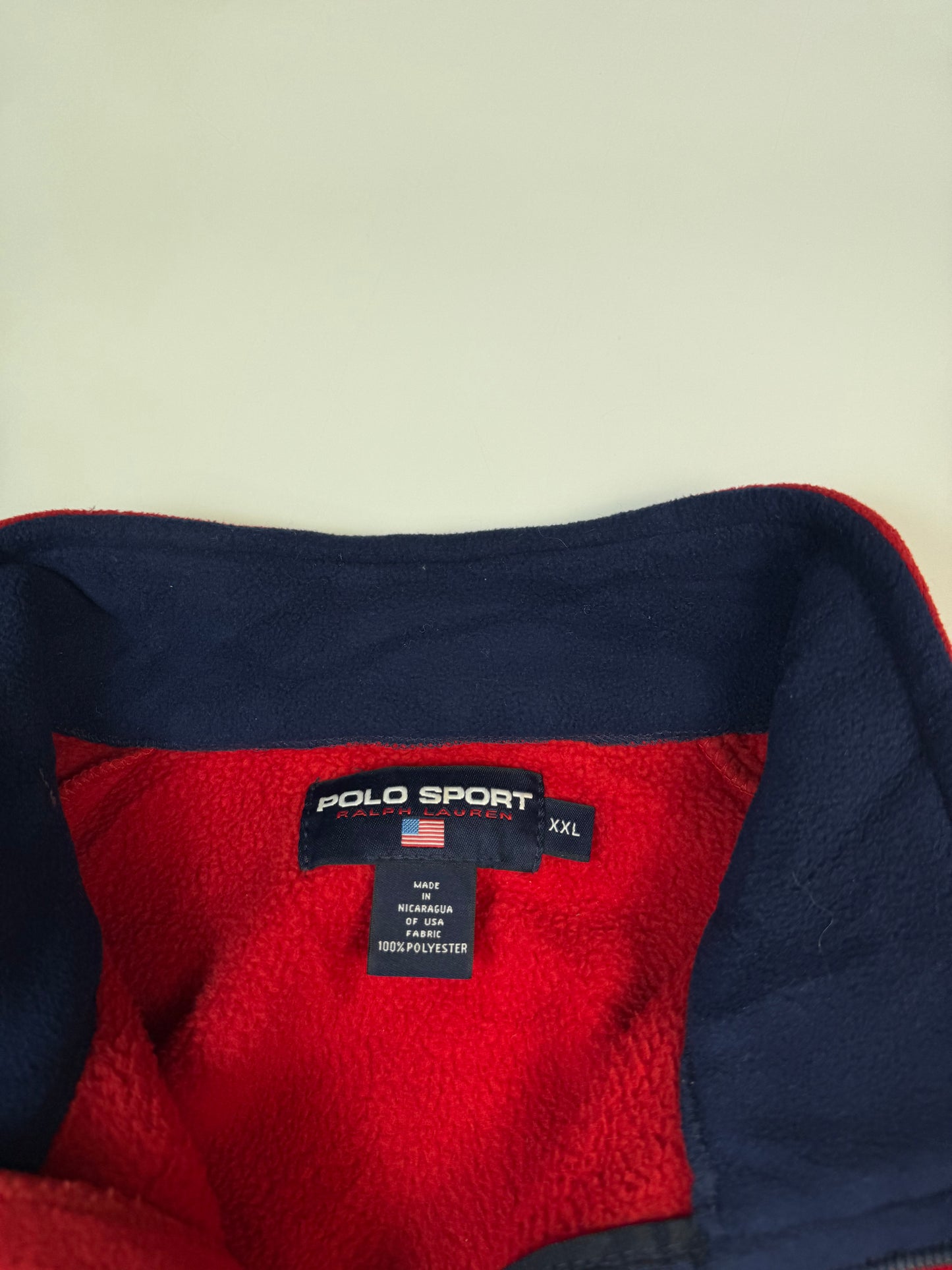 Vintage 90s Polo sport quarter zip polartec fleece (XXL)