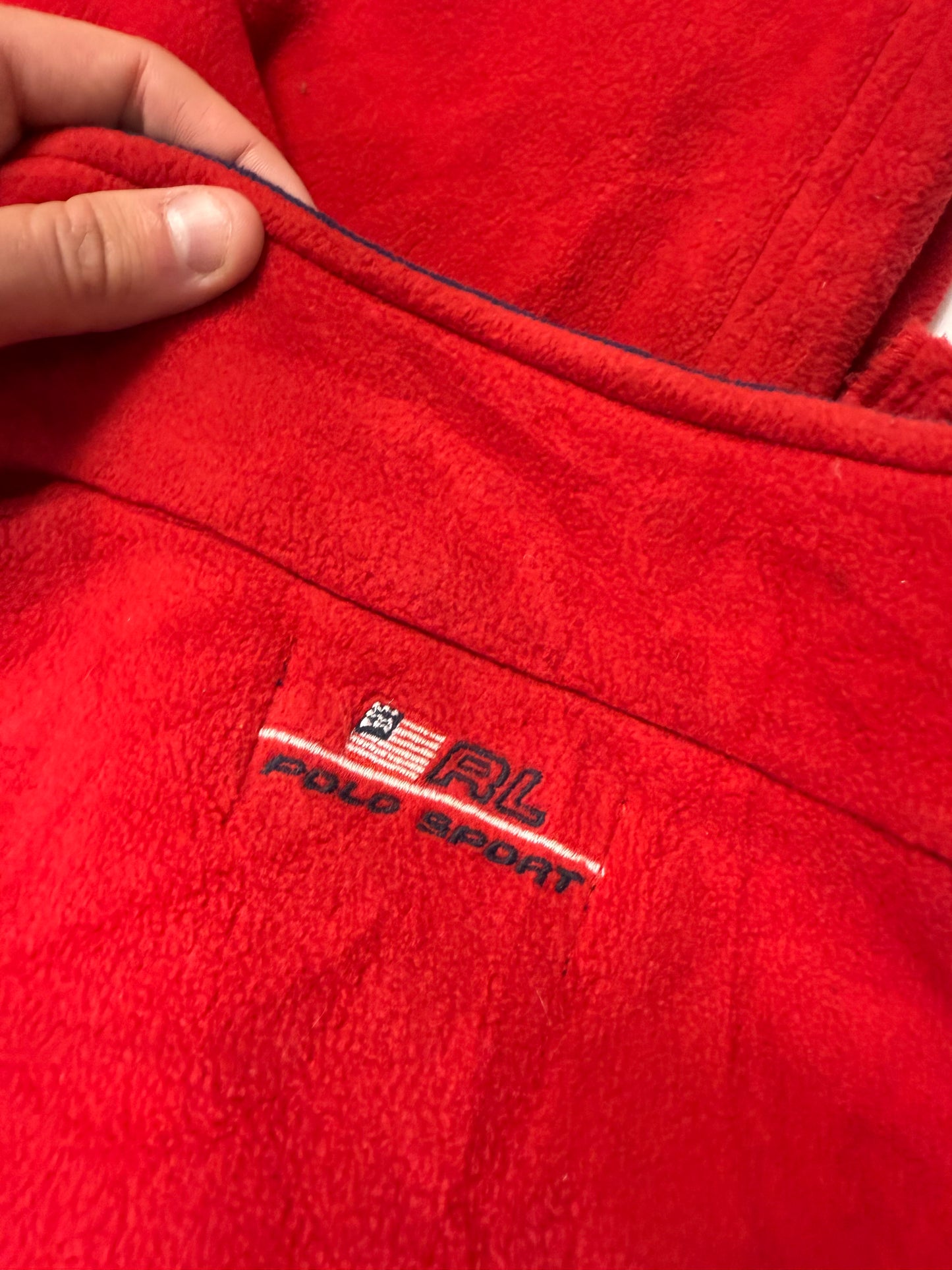 Vintage 90s Polo sport quarter zip polartec fleece (XXL)