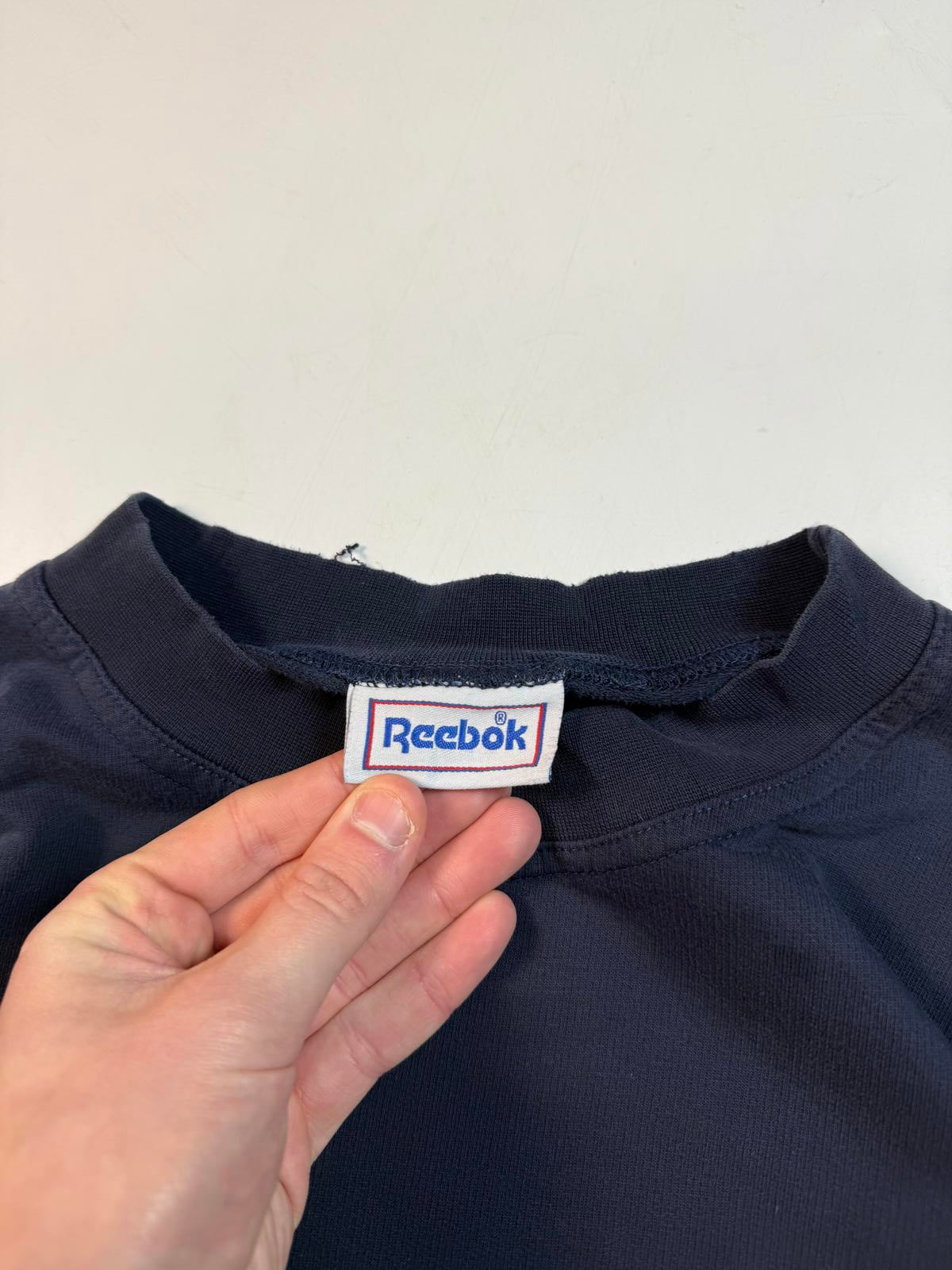 Vintage 80s Reebok spell out sweatshirt (L)