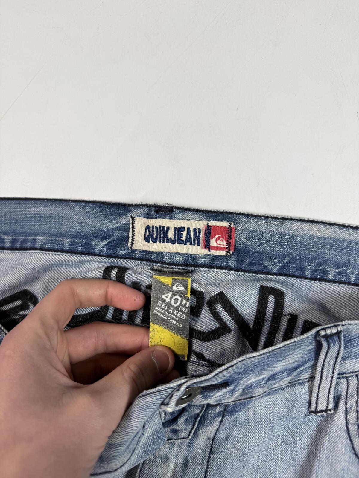 Vintage Y2K Quiksilver baggy hip hop jeans (W40)