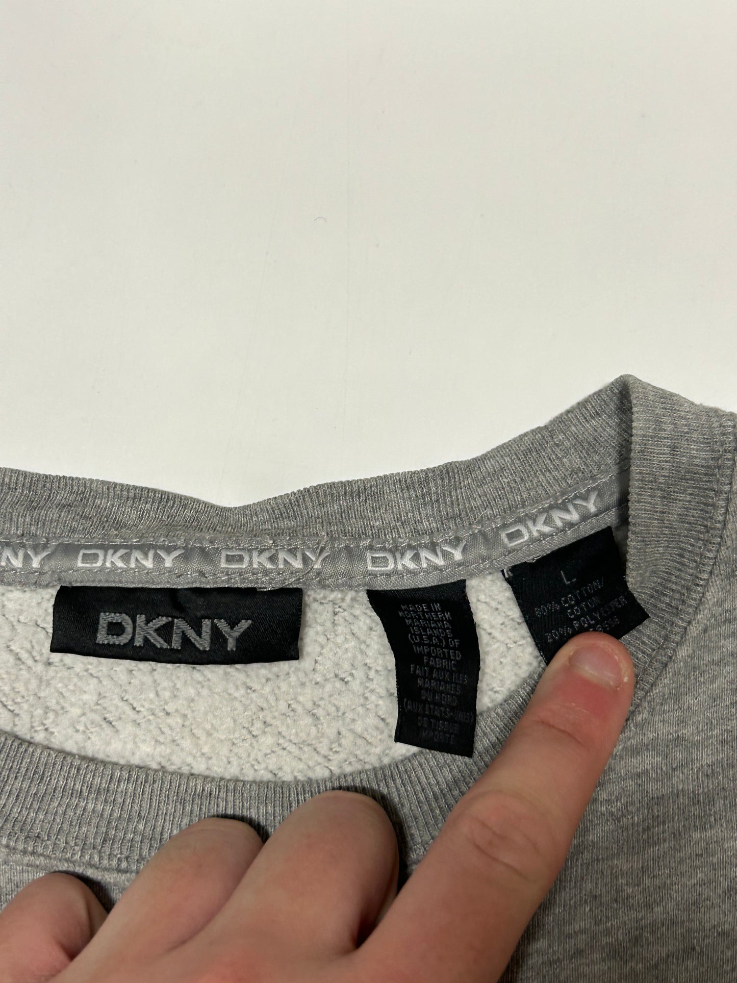 Vintage DKNY spell out sweatshirt (L)