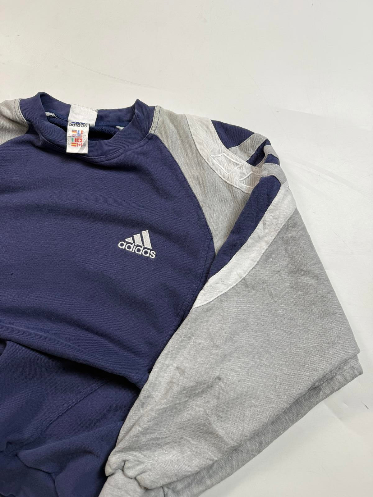 Vintage 90s adidas colour block sweatshirt (M)