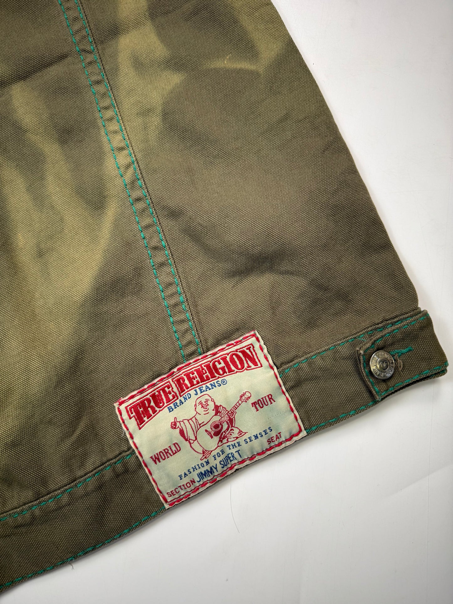 Vintage True Religion denim jean vest jacket (XL)