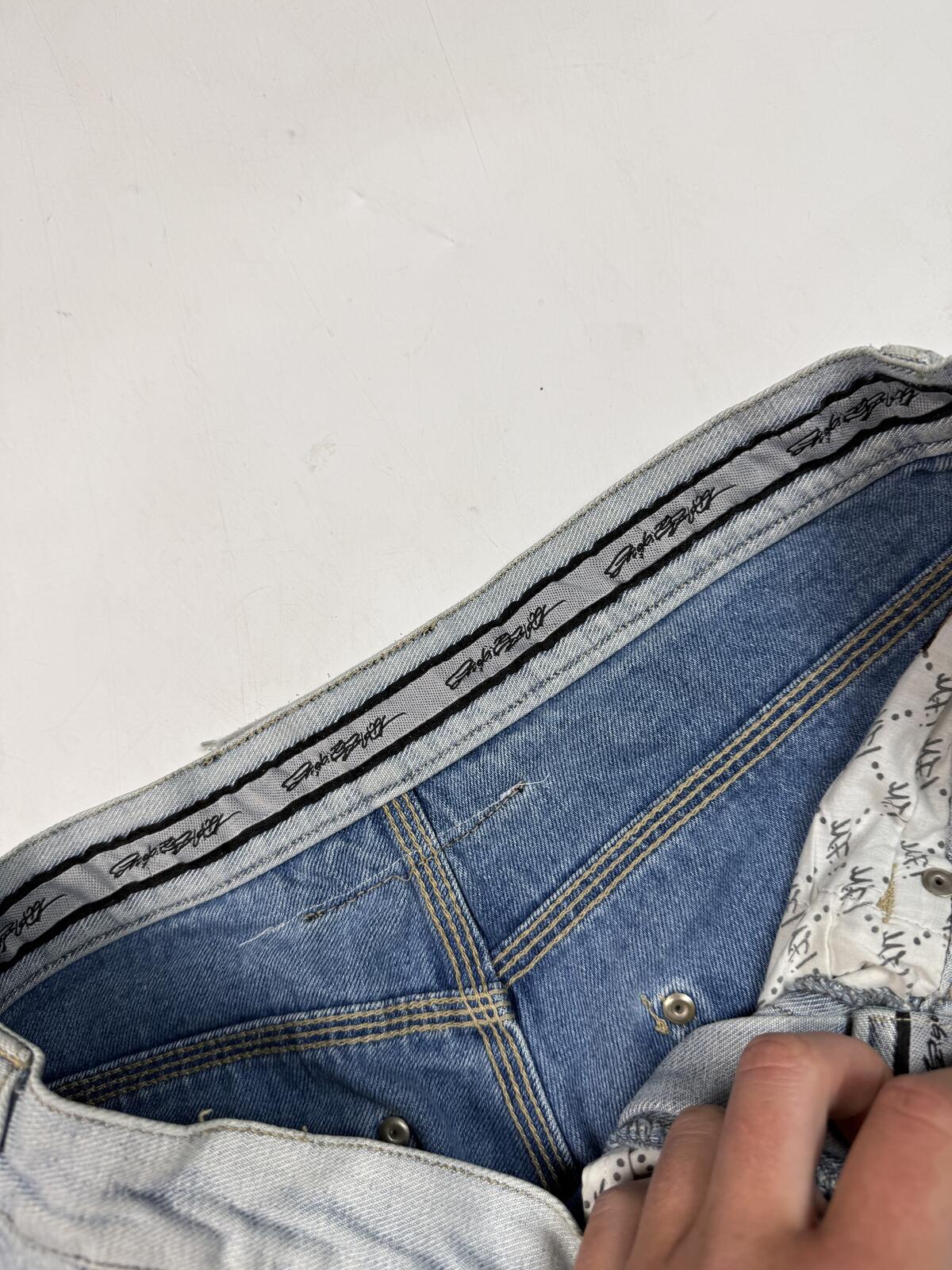 Vintage Y2K baggy hip hop carpenter denim jorts (W34)