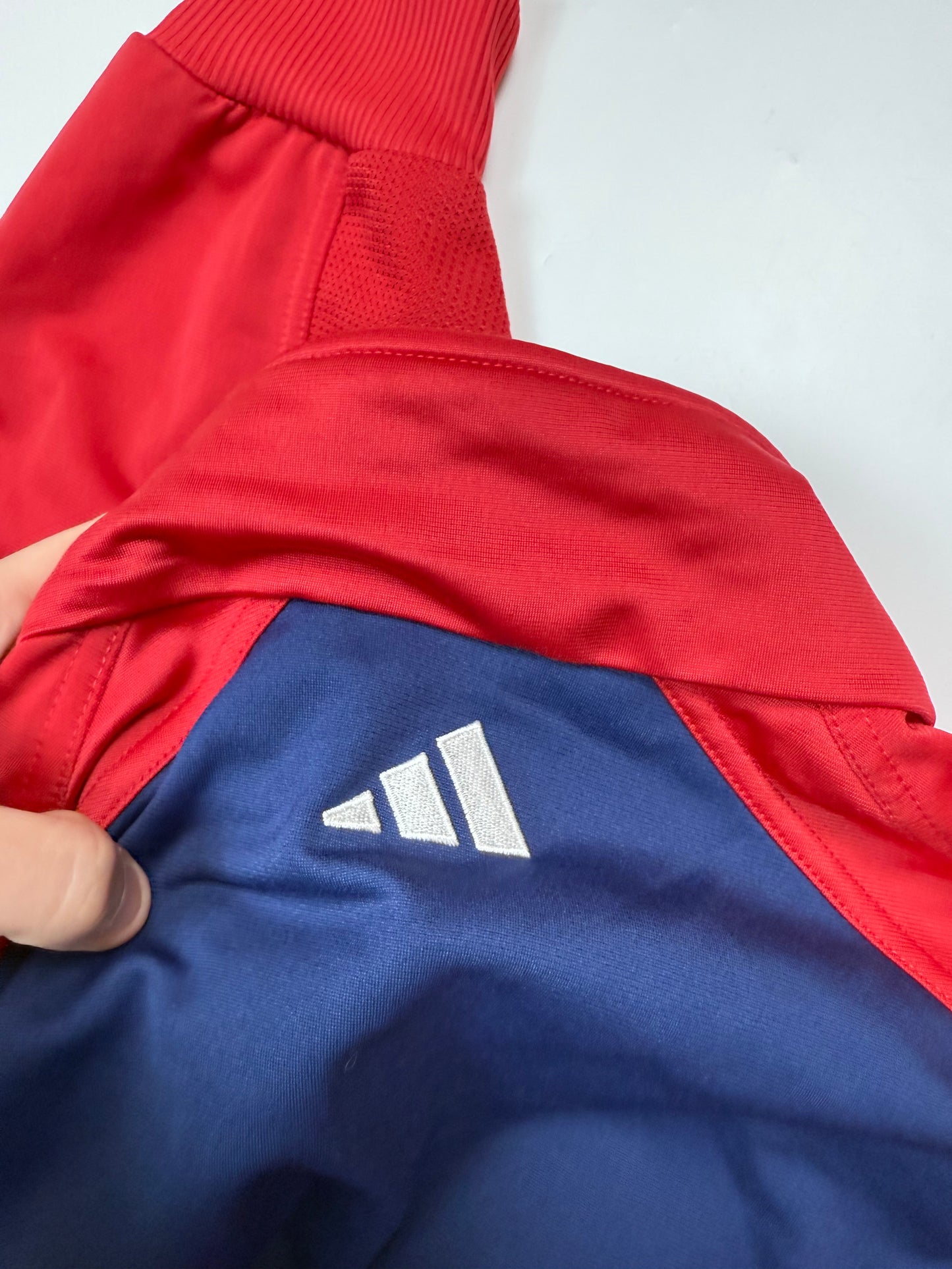 Vintage Adidas colour block track jacket (L)