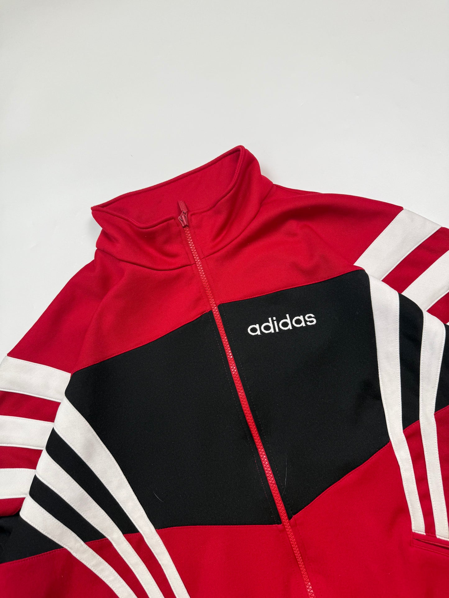 Vintage 90s Adidas colour block track jacket (M)