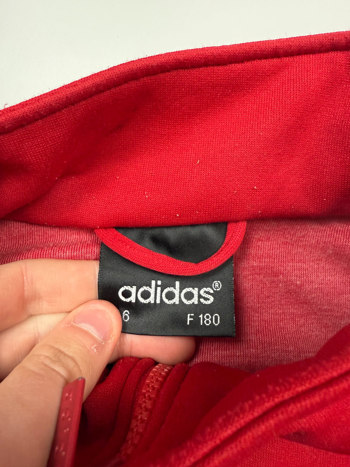 Vintage 90s Adidas colour block track jacket (M)