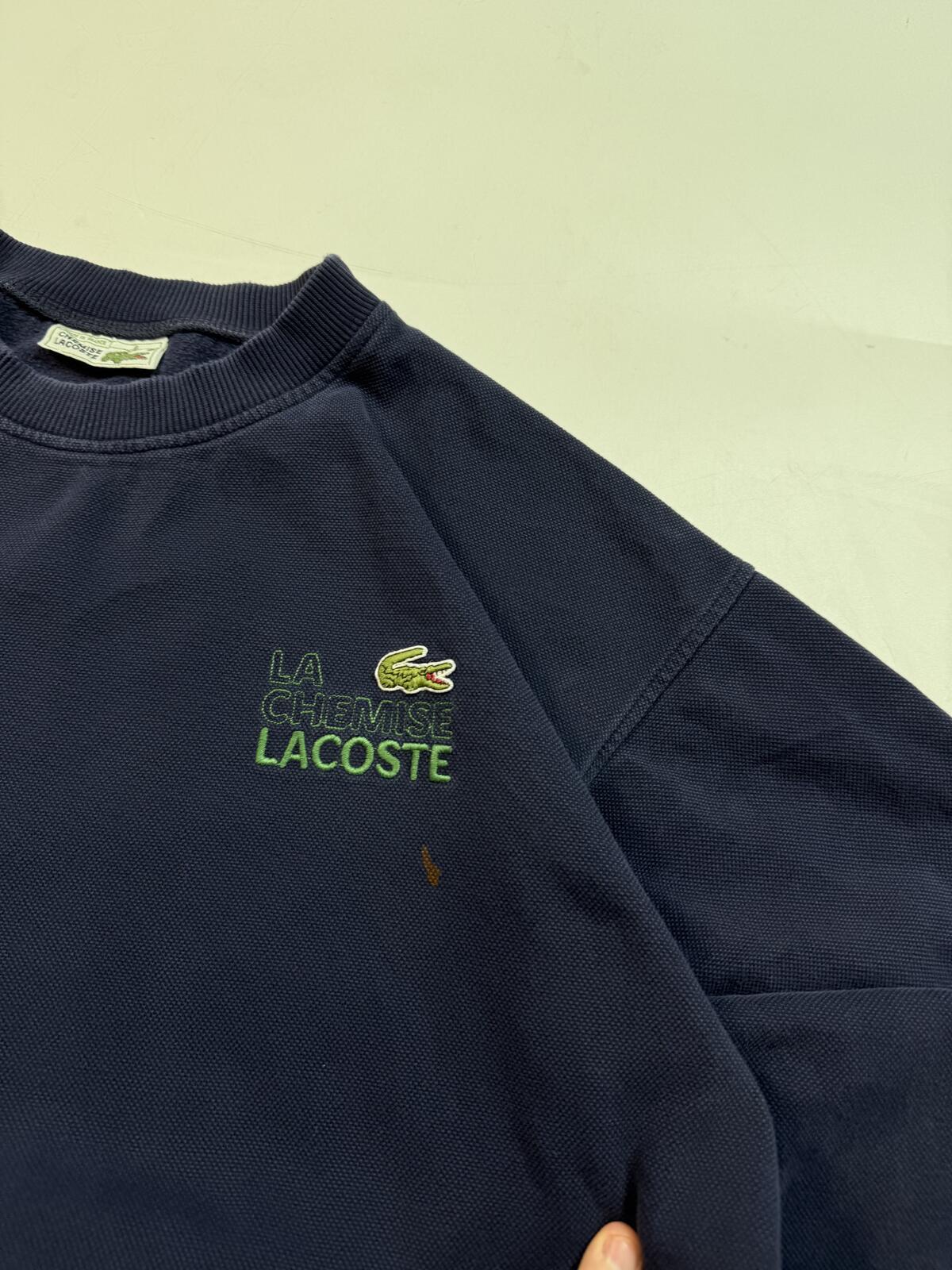 Vintage 80s Lacoste chemise sweatshirt (M)