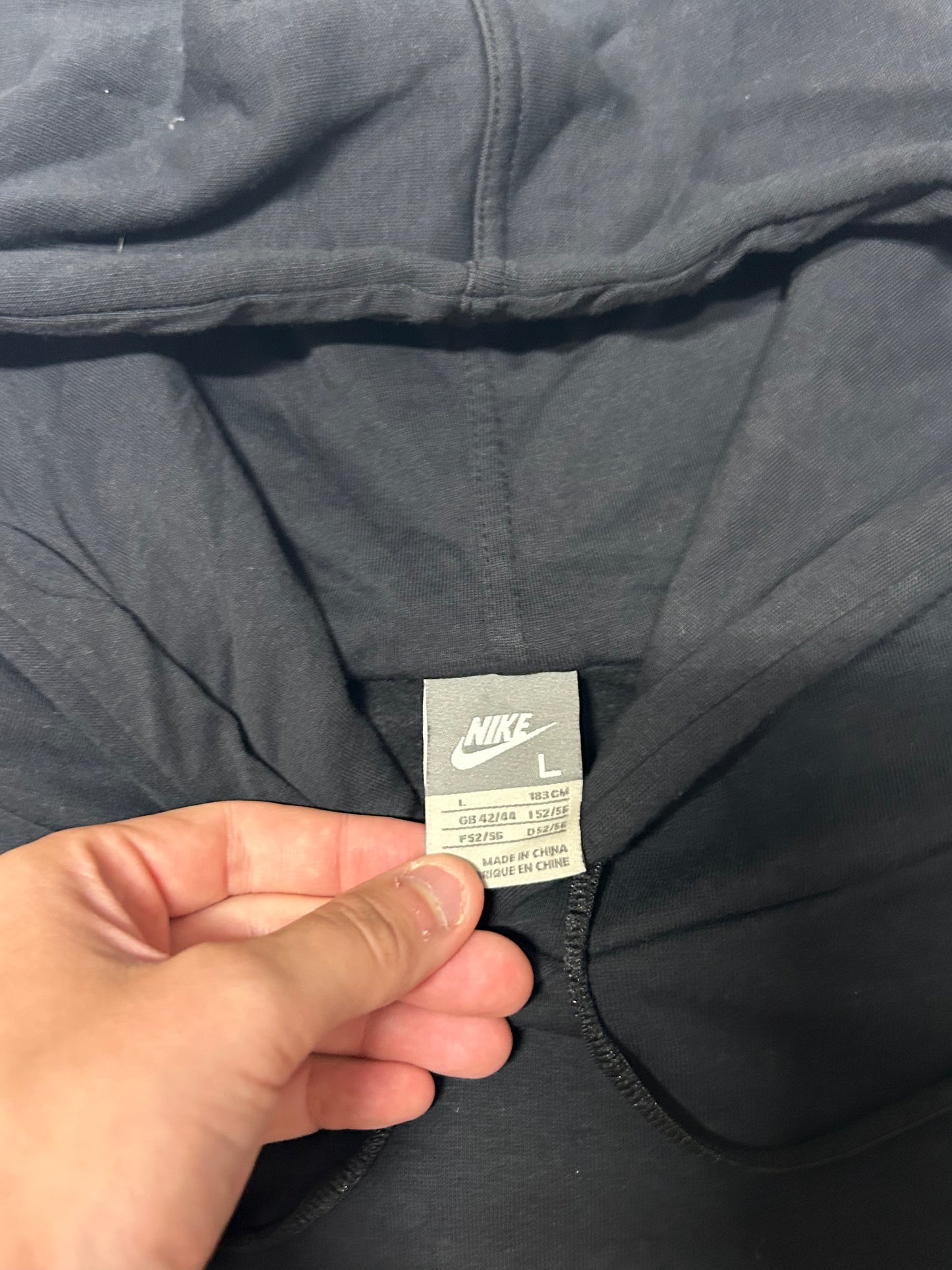 Vintage Nike football centre swoosh hoodie (L)