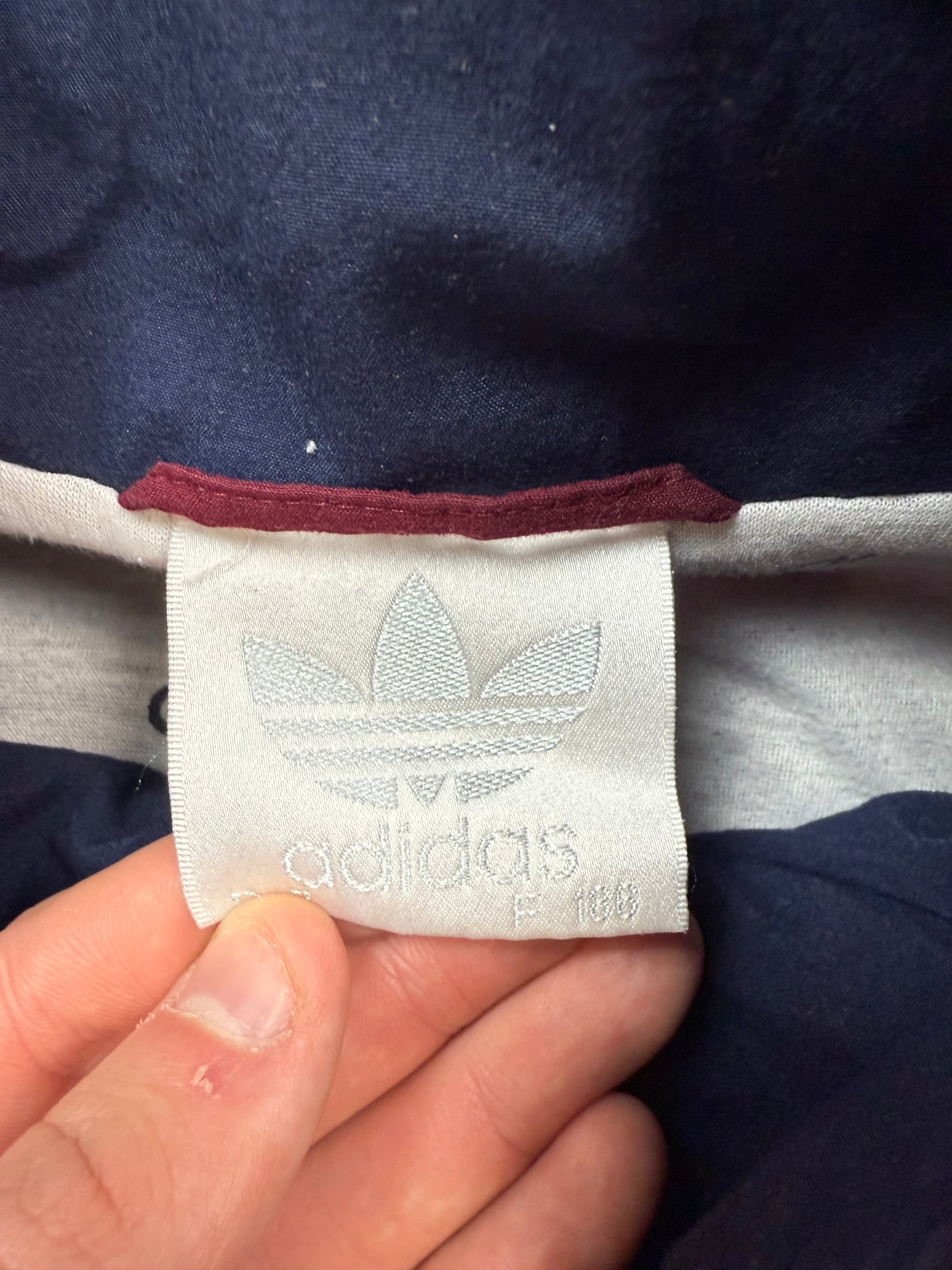 Vintage 90s Adidas colour block track jacket (L)