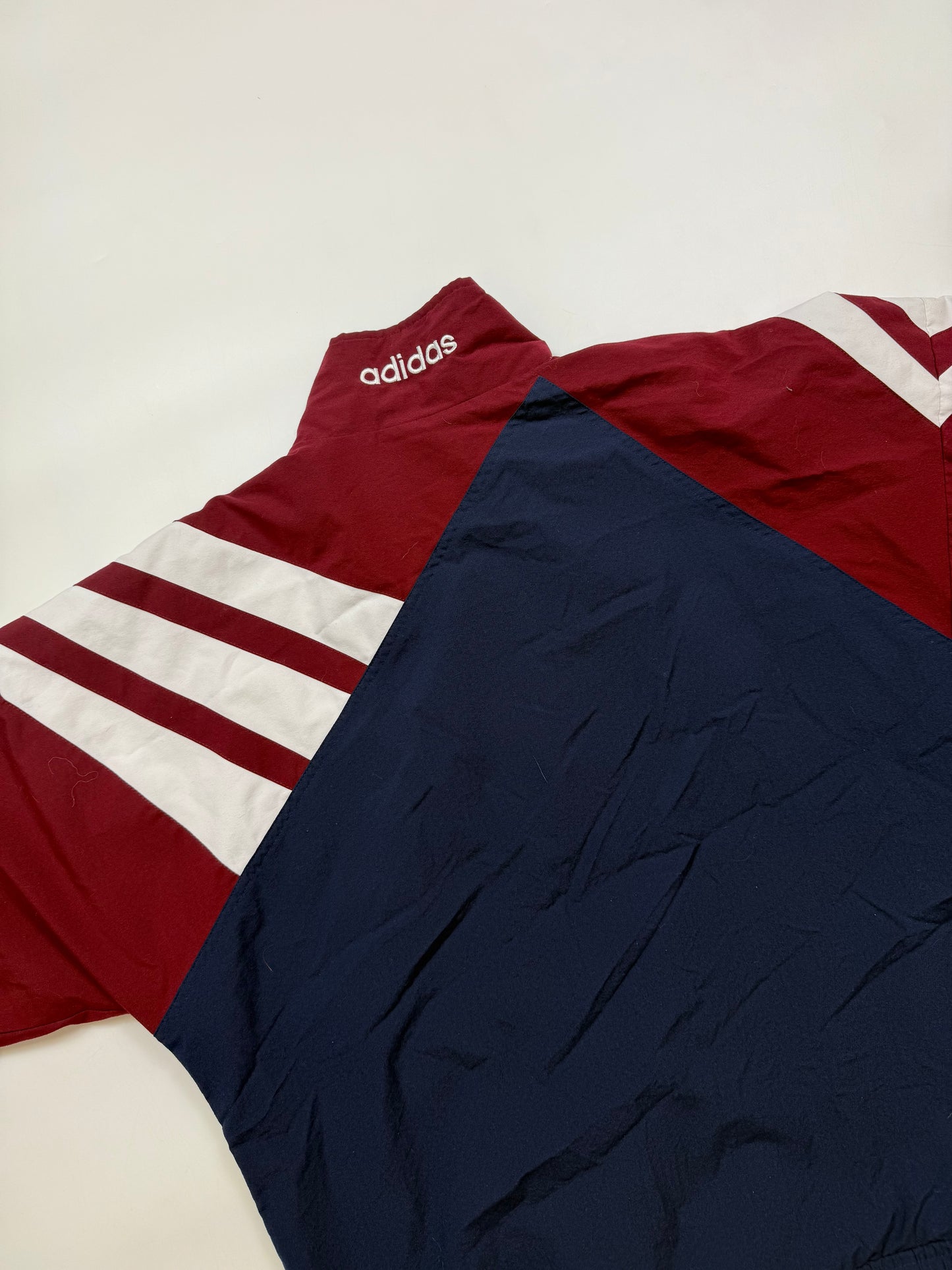 Vintage 90s Adidas colour block track jacket (L)