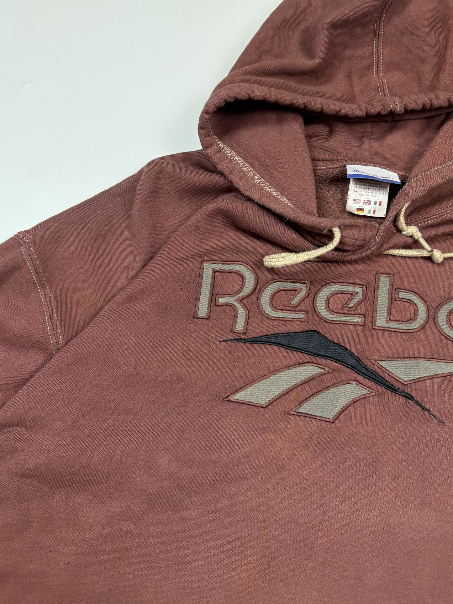Vintage Reebok spell out hoodie (XXL)