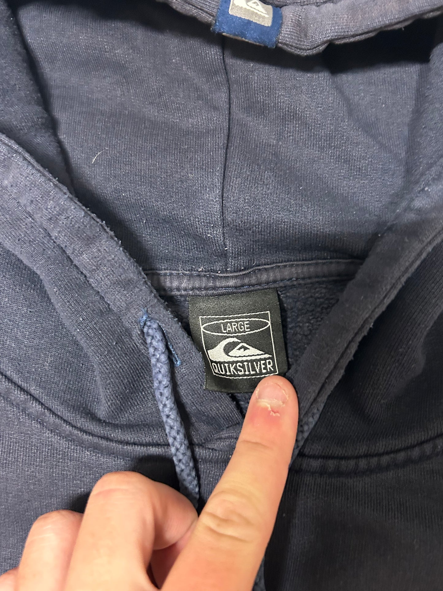 Vintage Quiksilver spell out hoodie (L)