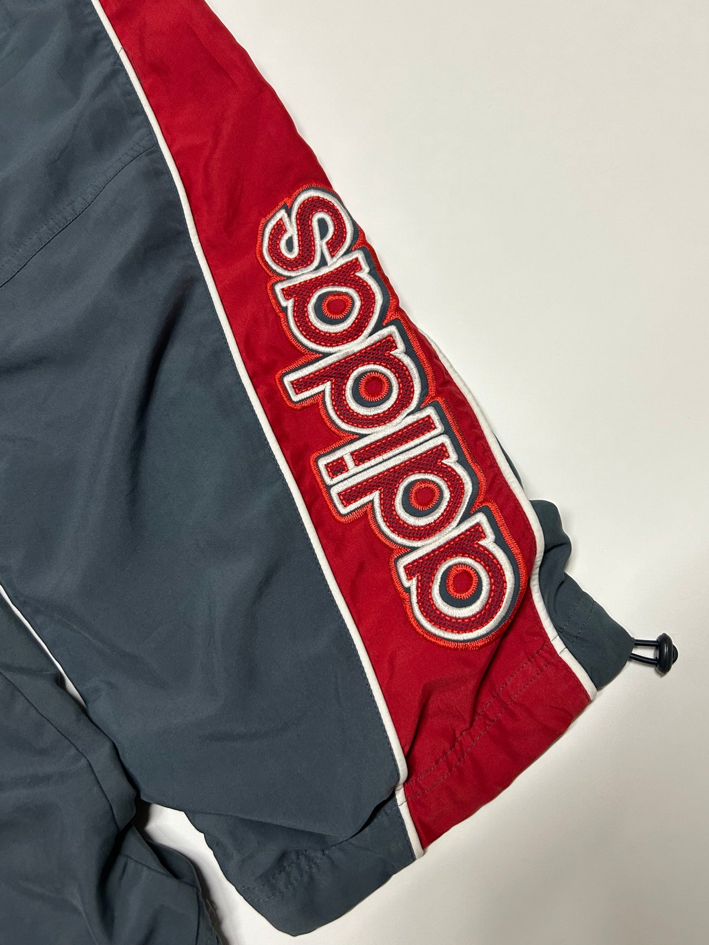 Vintage Adidas spell out track pants (M)