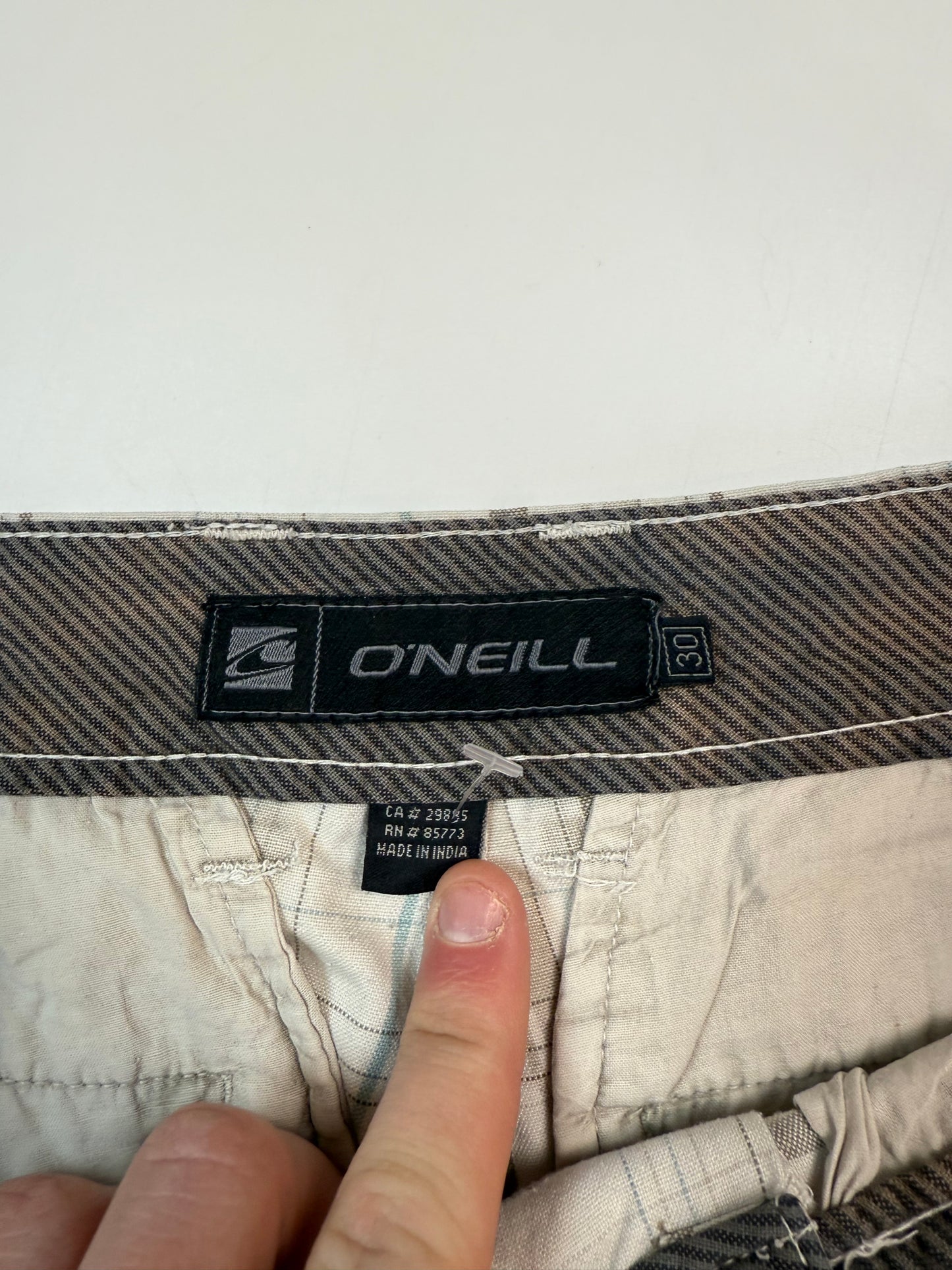 Vintage O'neill baggy checkered shorts (W30)