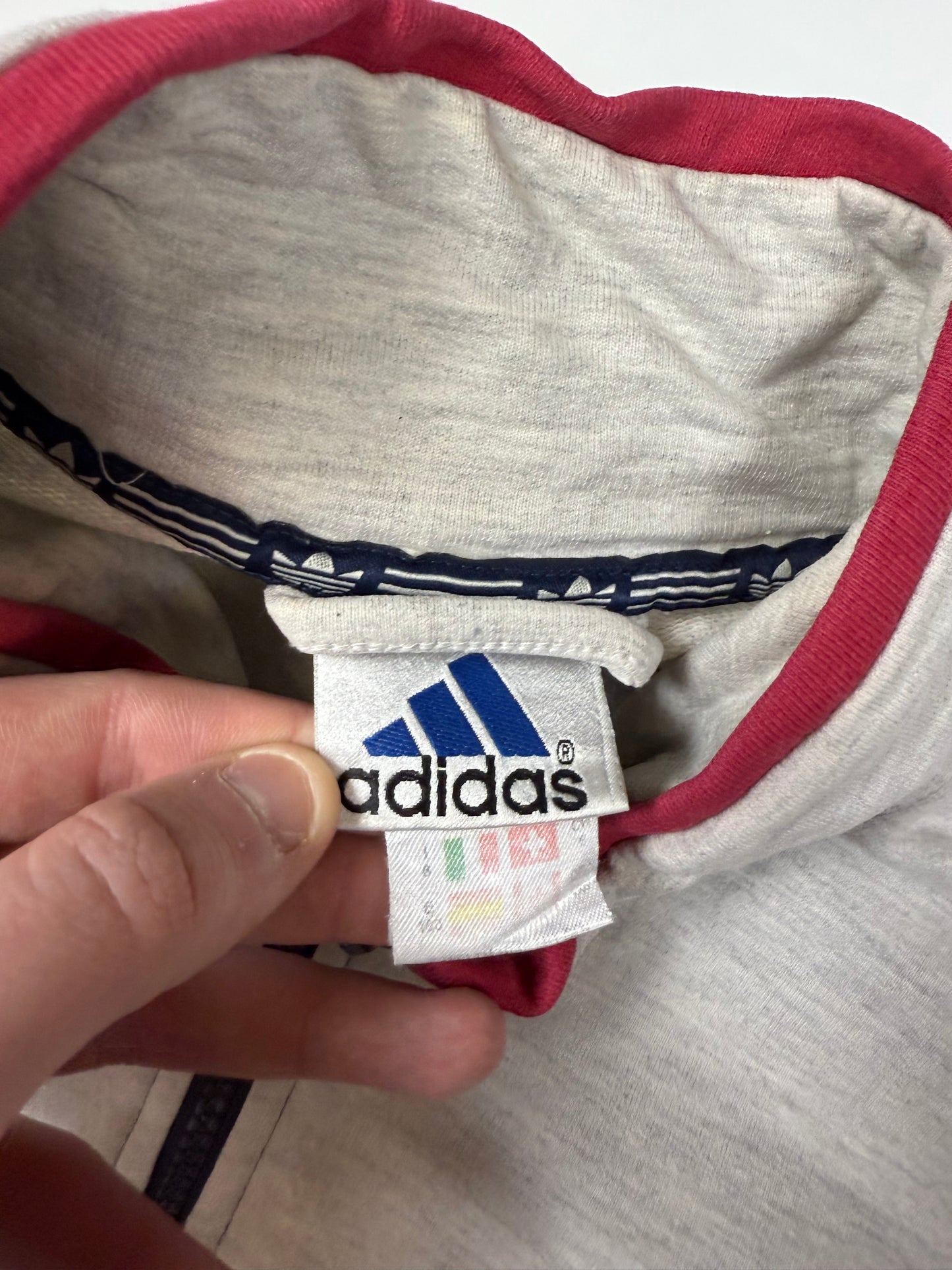Vintage 90s Adidas full zip sweatshirt (M)