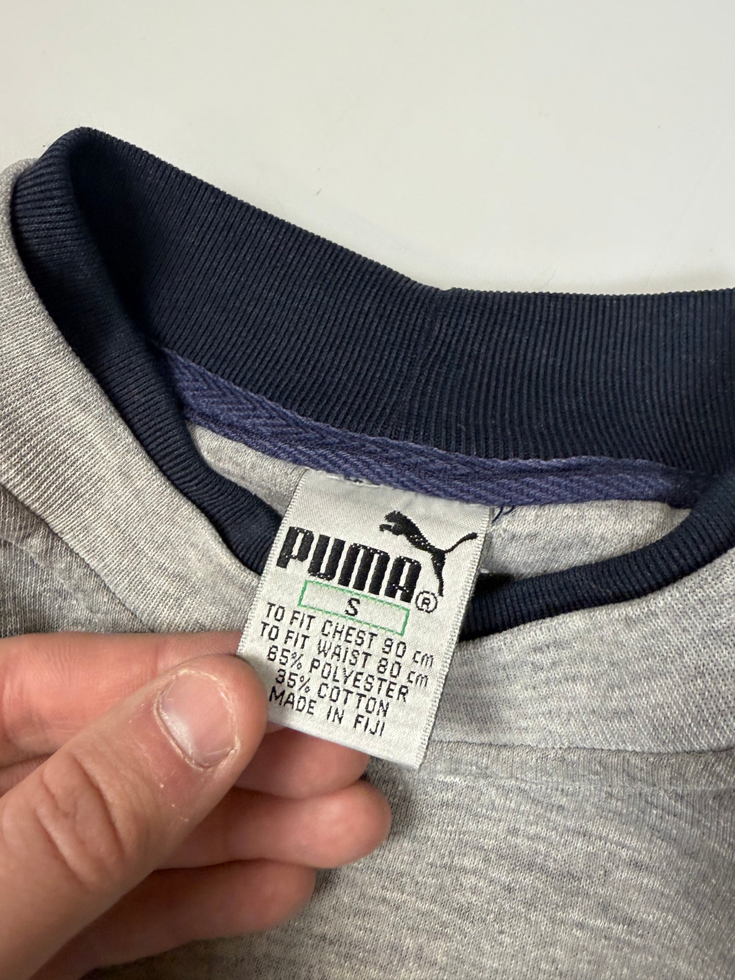 Vintage 80s Puma centre logo sweatshirt (M)