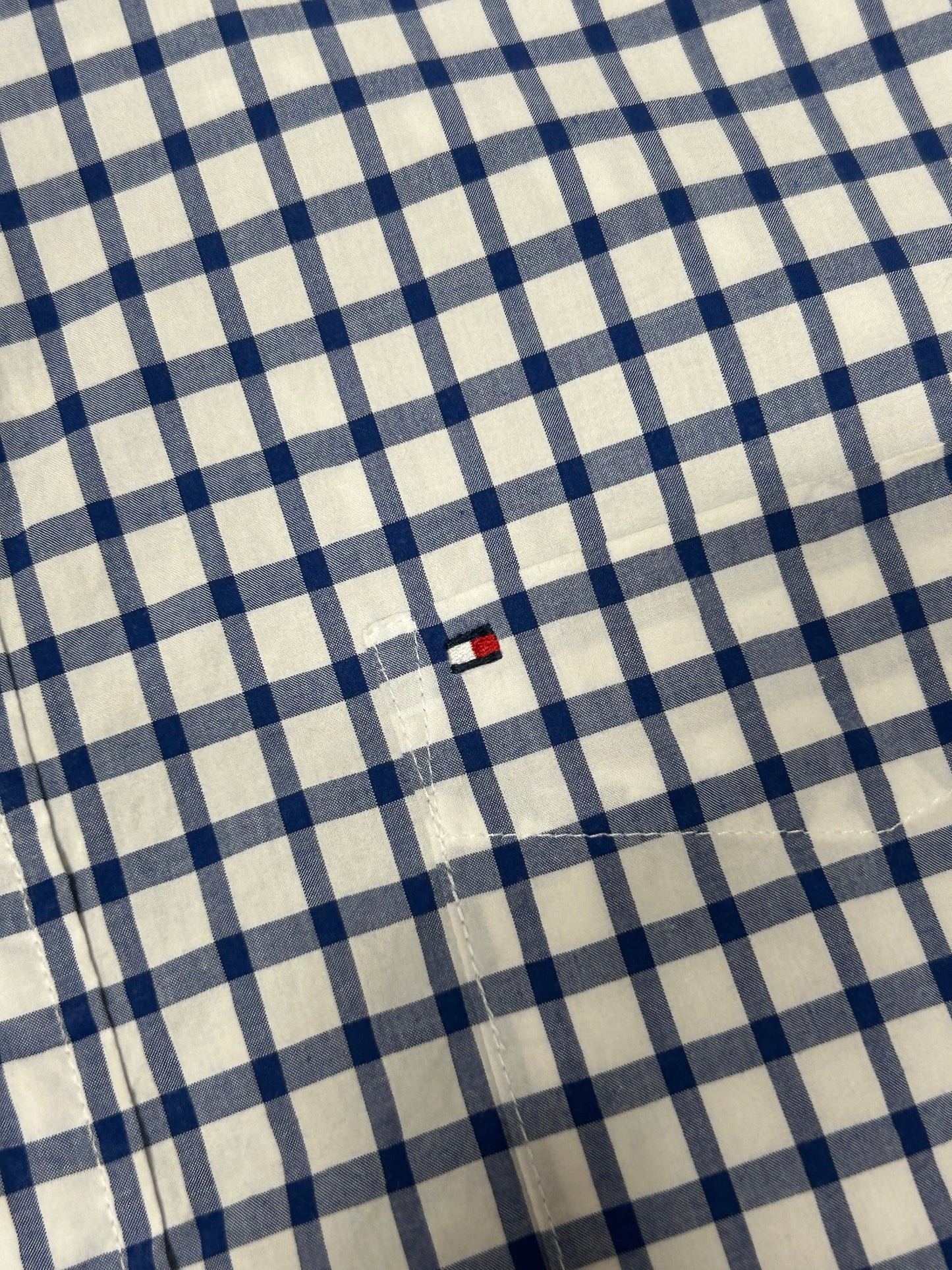 Tommy Hilfiger short sleeve check shirt (XXL)