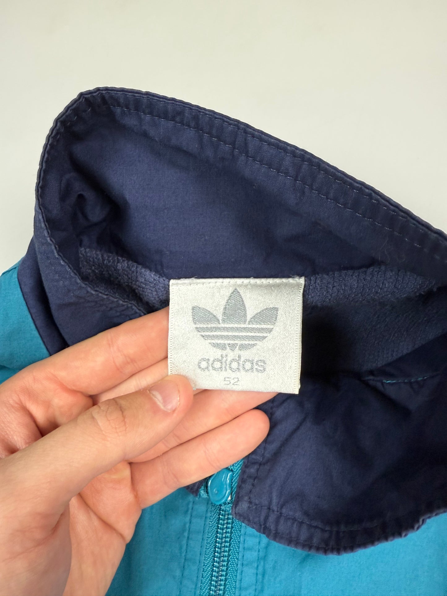 Vintage 90s Adidas originals colour block track jacket (L)