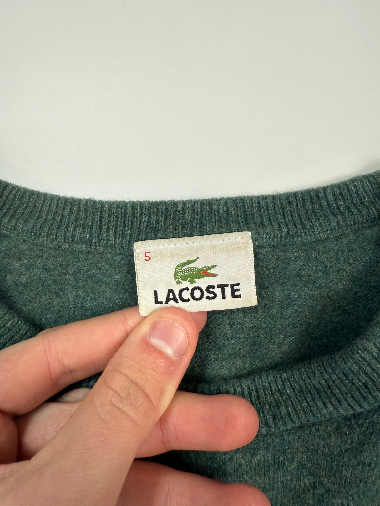 Lacoste wool knit sweater (S)