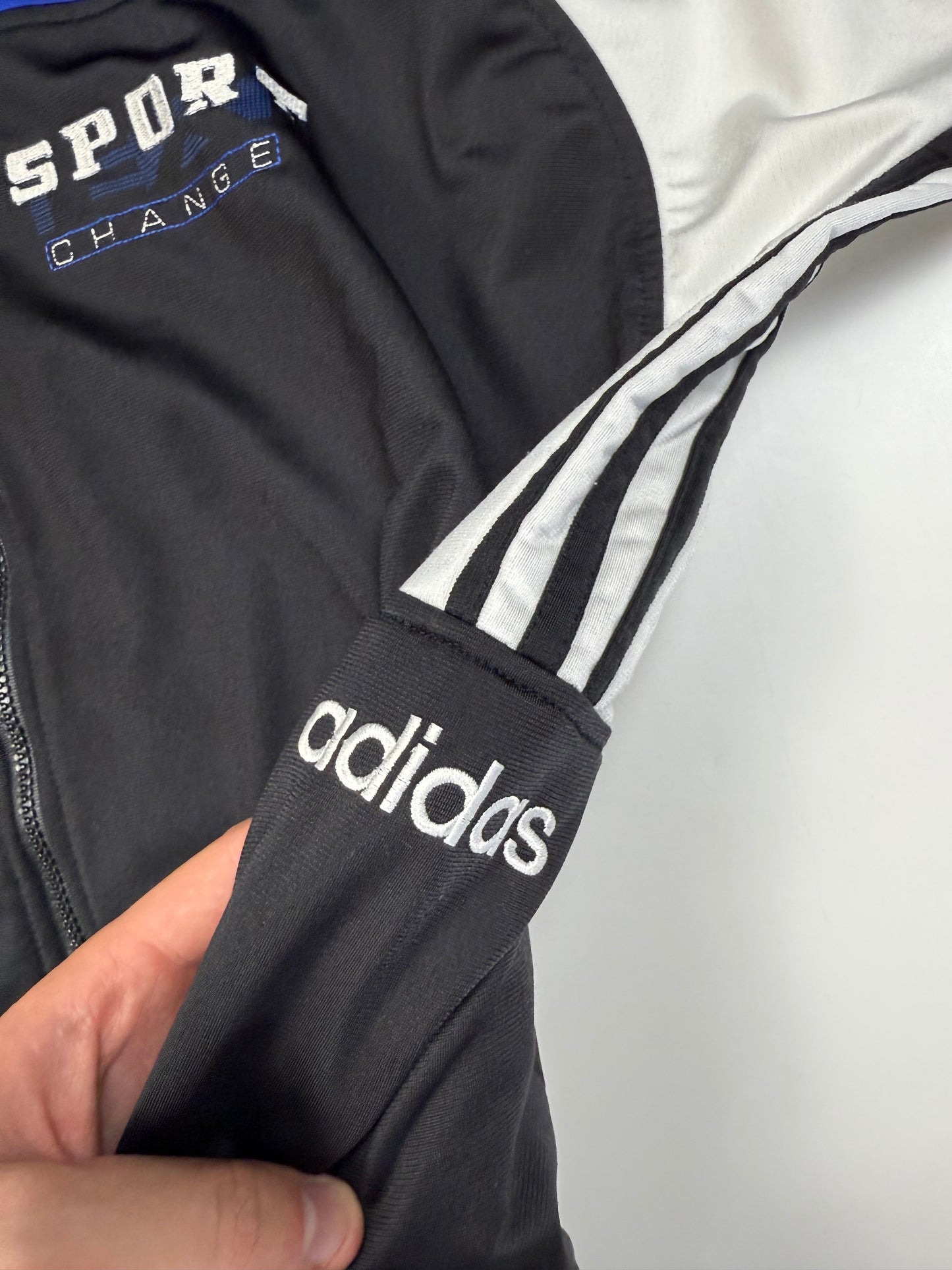 Vintage 90s Adidas originals sport change track jacket (XL)