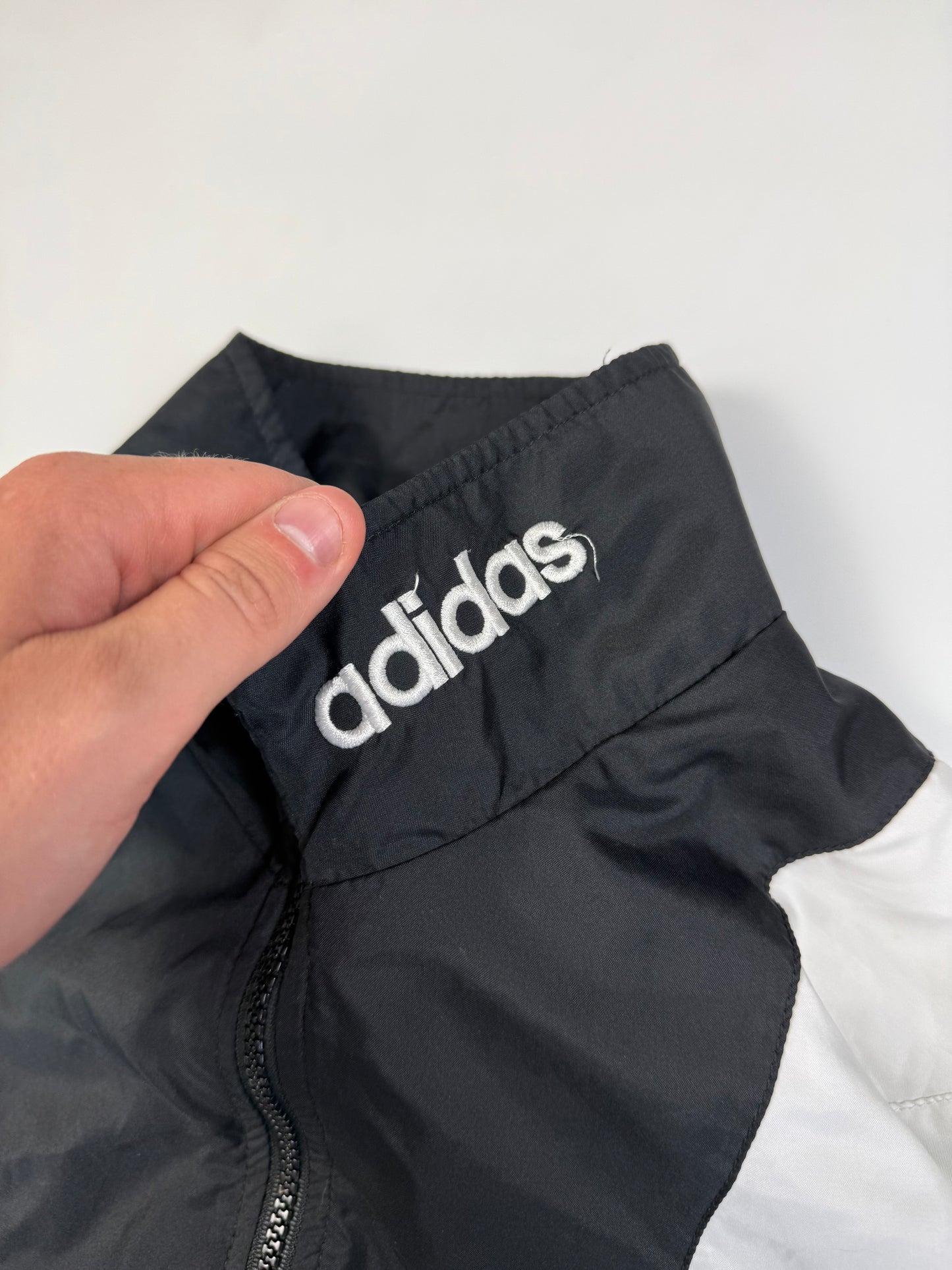 Vintage 90s Adidas originals colour block track jacket (M)