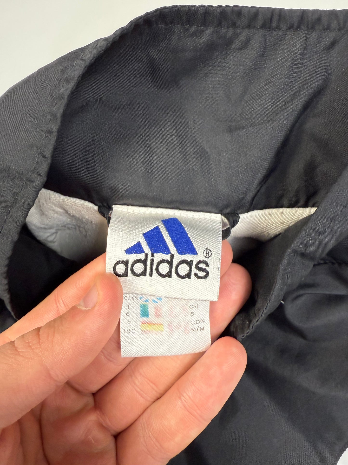 Vintage 90s Adidas originals colour block track jacket (M)