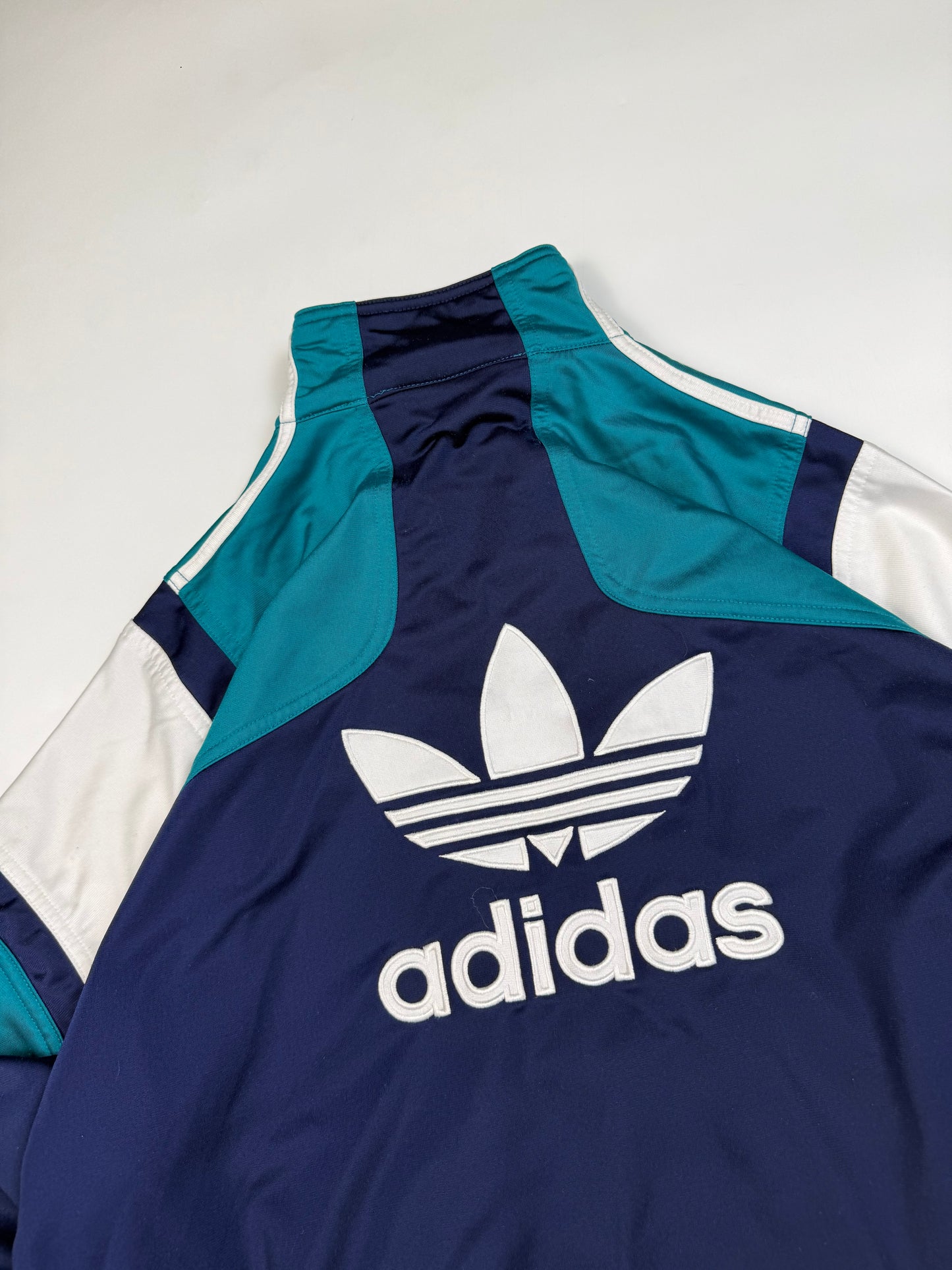 Vintage 90s adidas originals colour block track jacket (M)