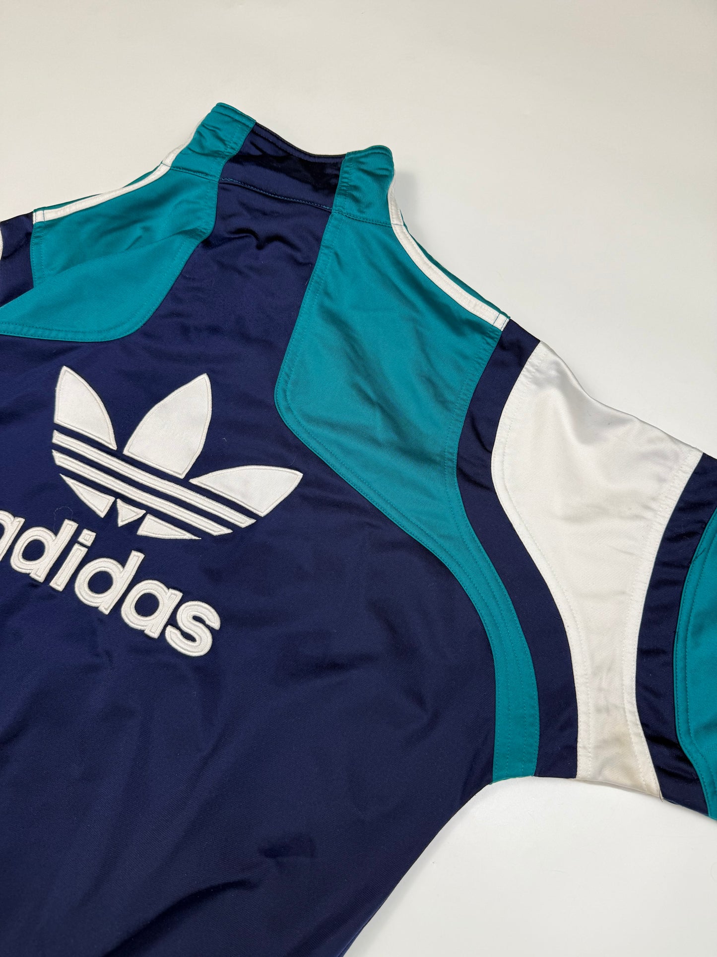 Vintage 90s adidas originals colour block track jacket (M)