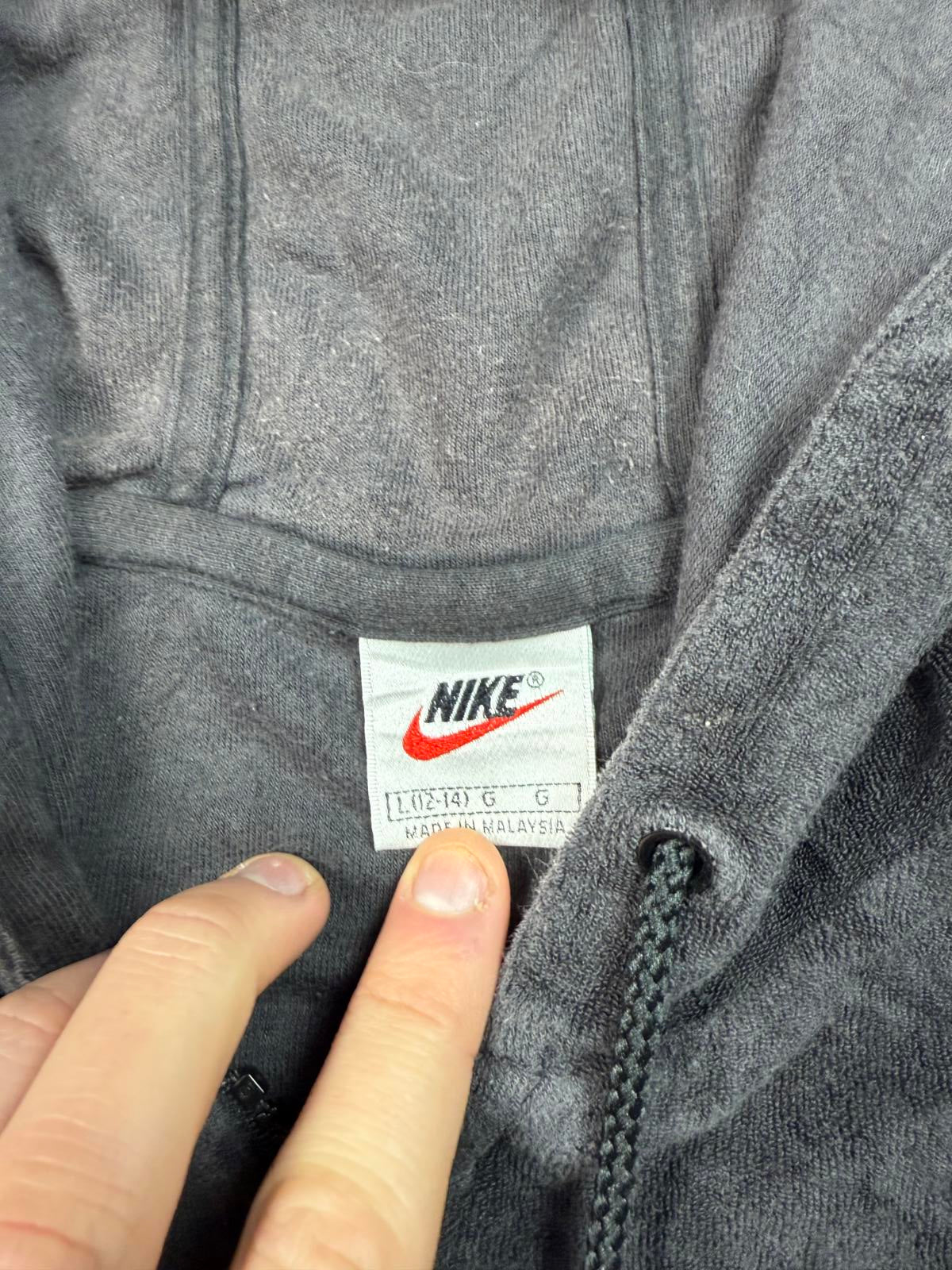 Vintage 90s Nike velour full zip hoodie (WL)