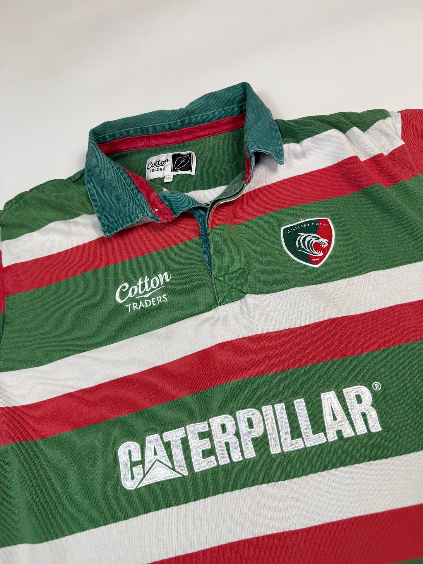 Leicester Tigers 2009/10 Cotton Traders rugby union shirt (XXL)