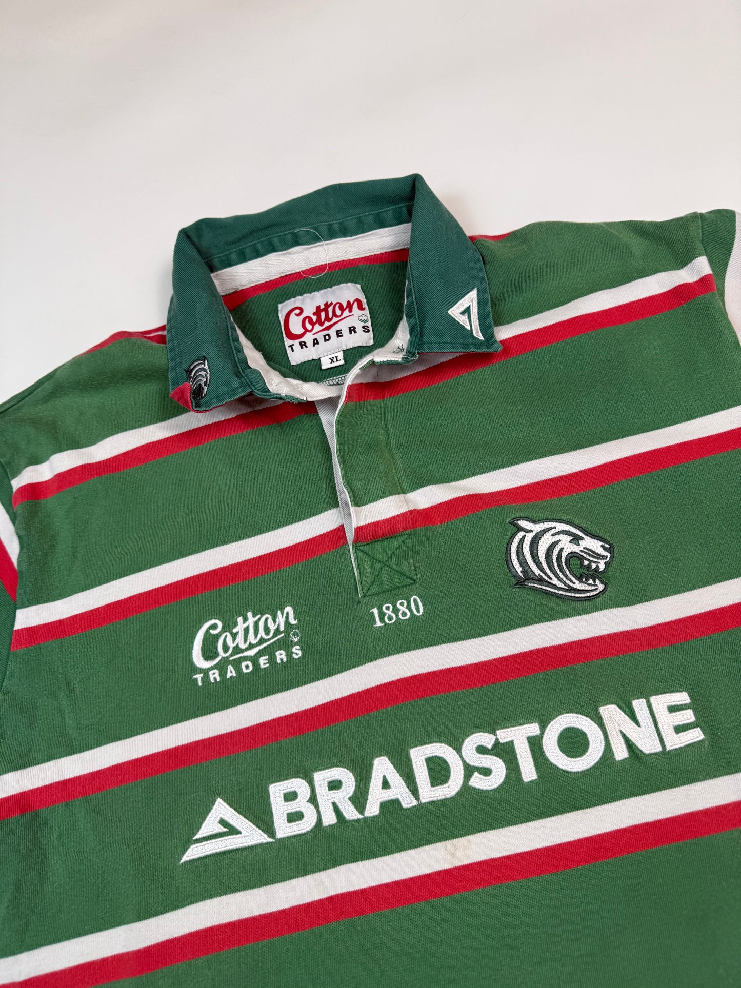 Vintage Leicester Tigers 2005-07 Cotton Traders rugby union shirt (XL)