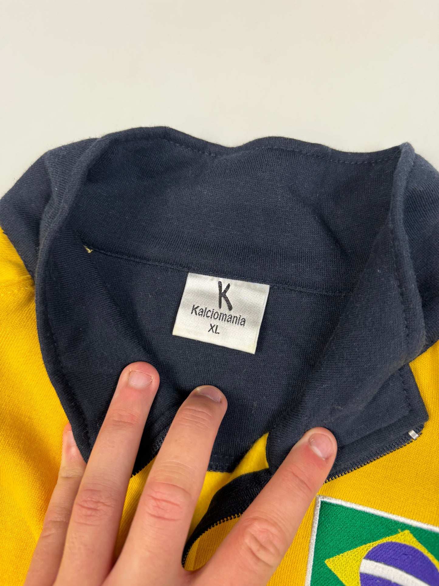 Brazil football spell out track top (XL)