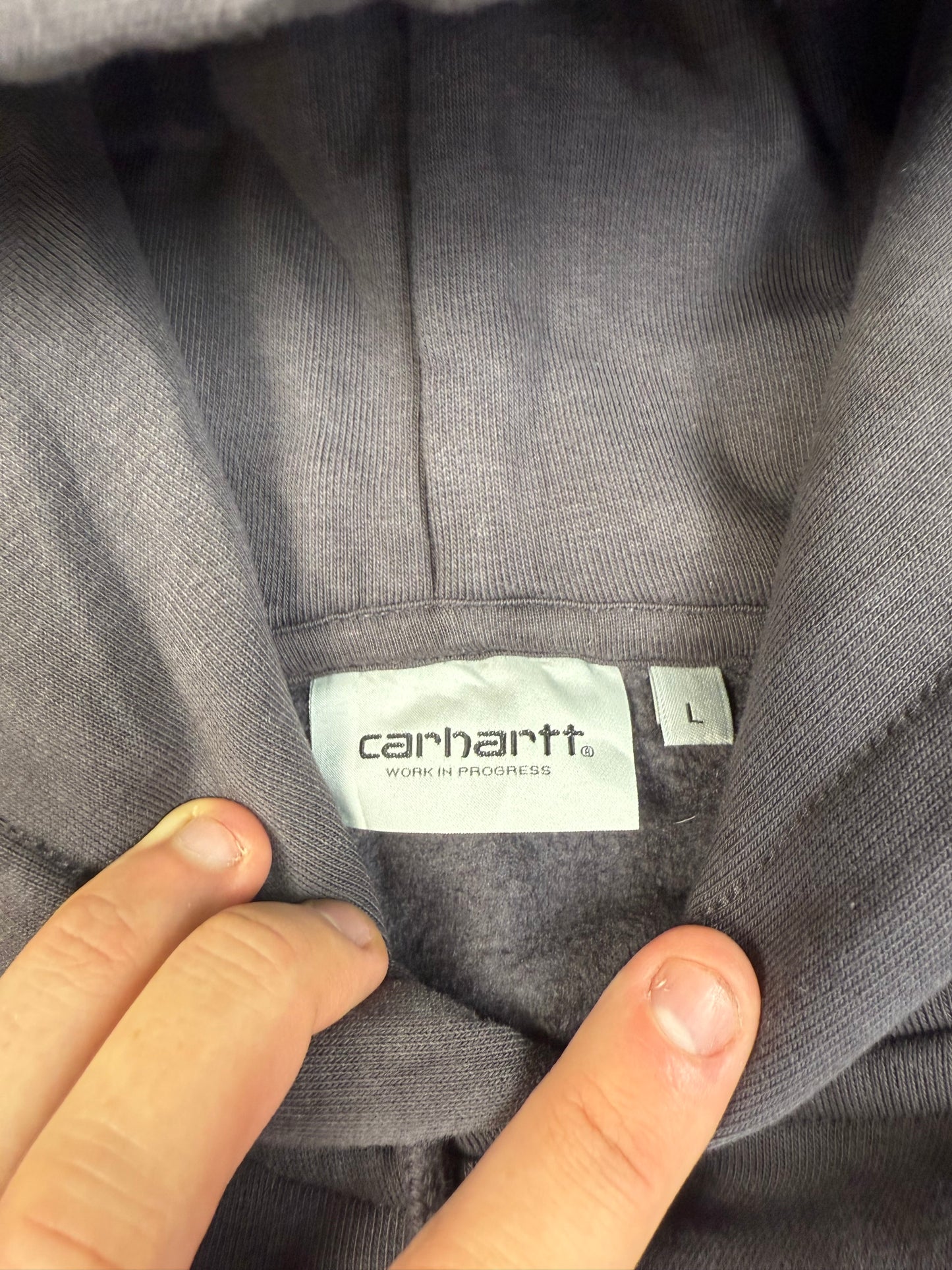 Carhartt spell out hoodie (L)