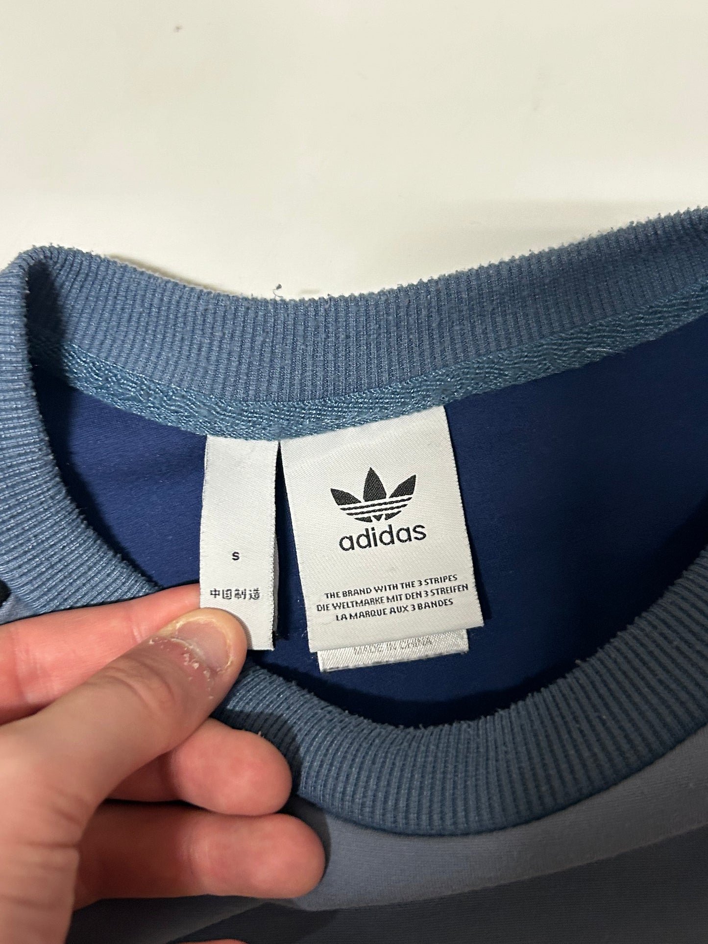 Adidas chop shop colour block sweatshirt (S)