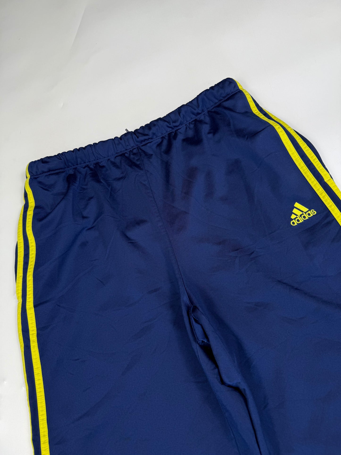 Vintage 90s Adidas side stripe baggy track pants (L)