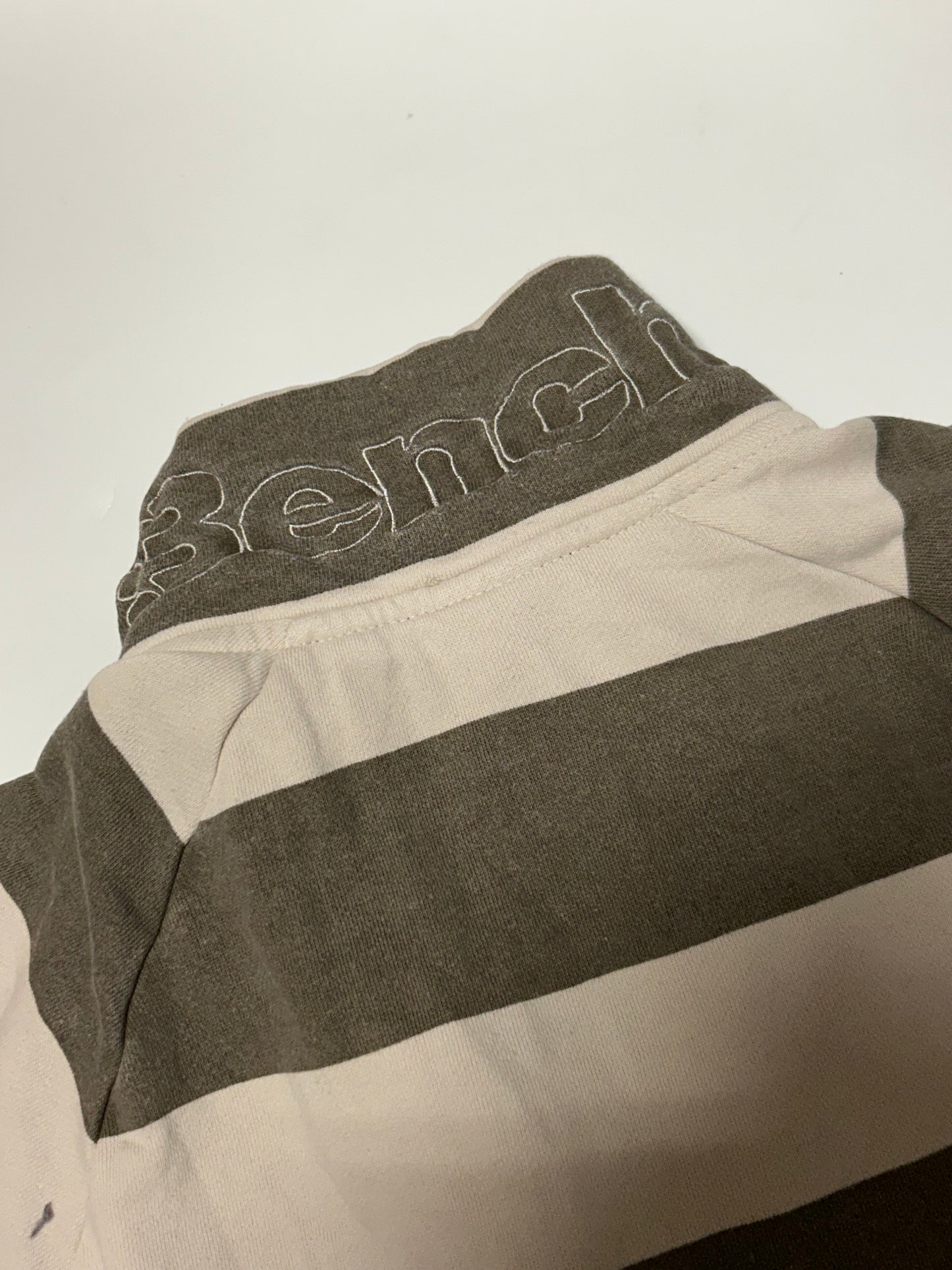 Vintage Bench striped full zip sweatshirt (L)