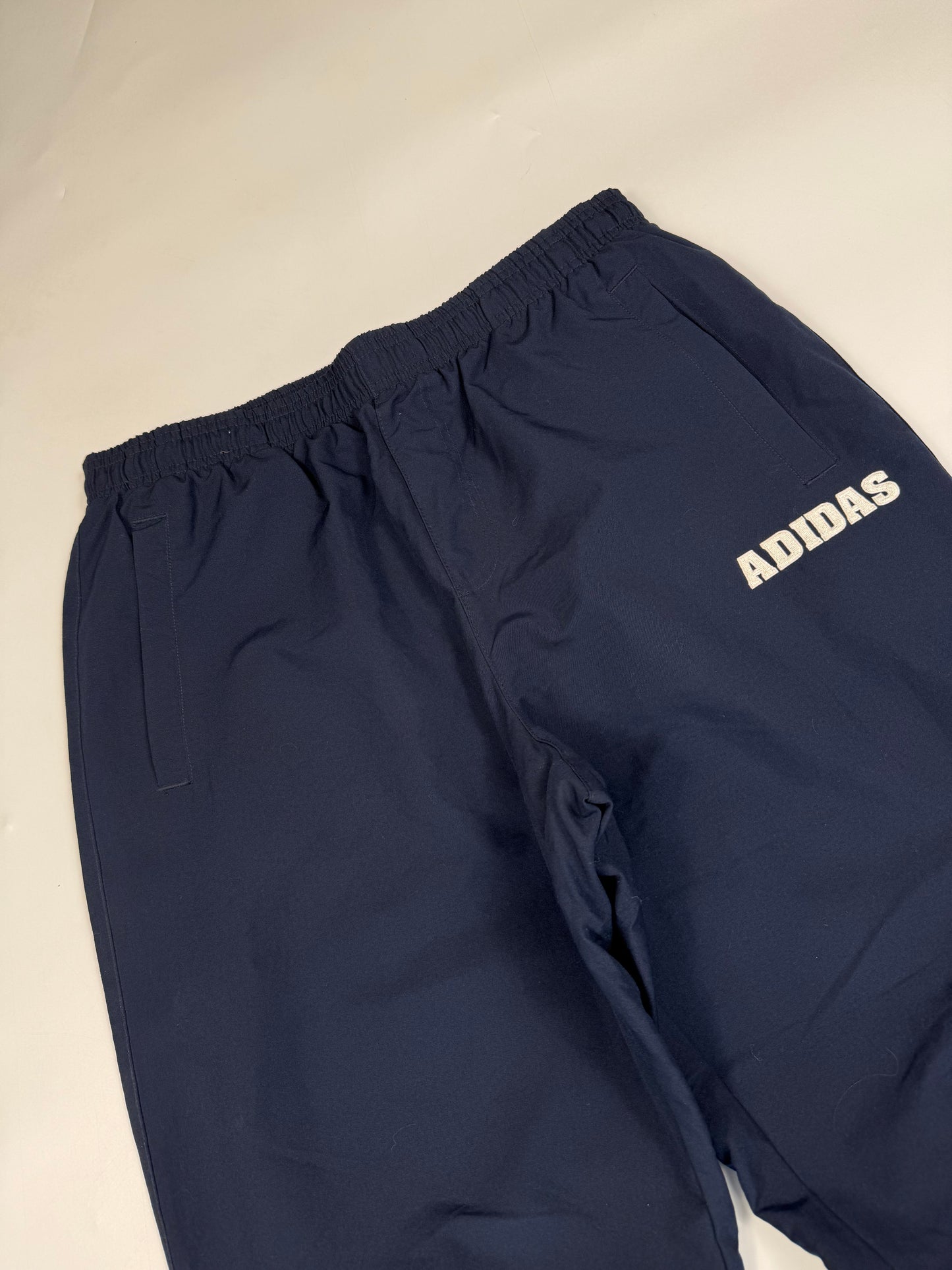 Vintage Adidas spell out baggy track pants (L)