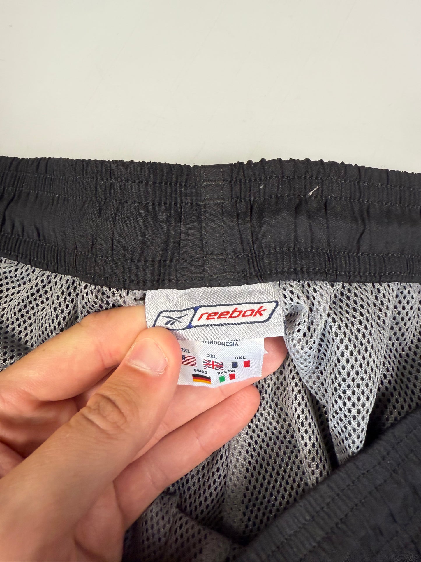 Vintage Reebok baggy side stripe track pants (XXL)