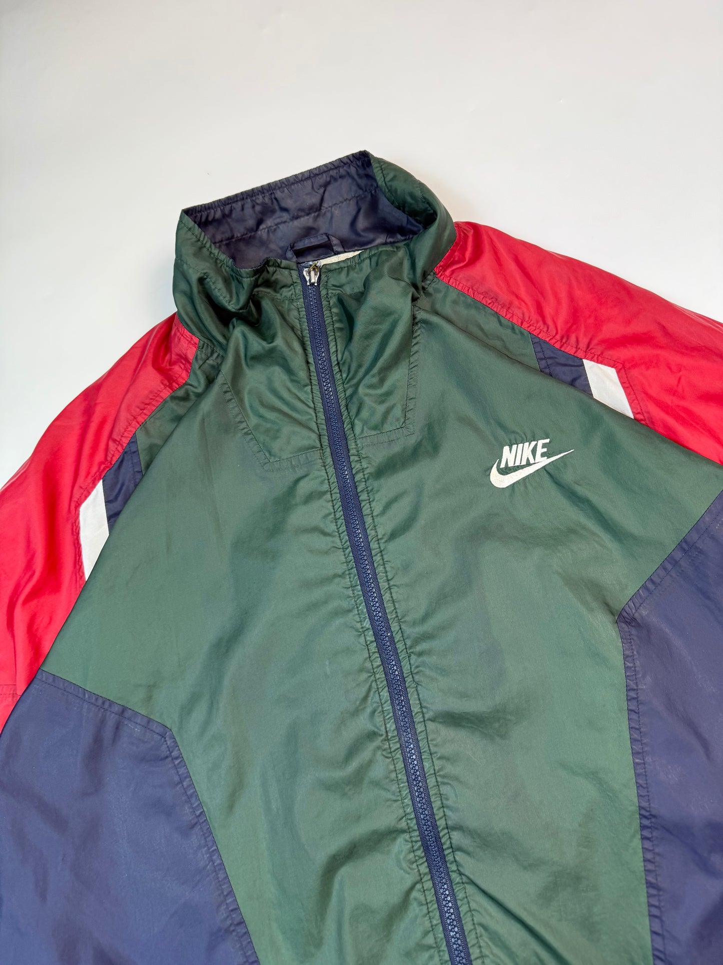 Vintage 90s Nike colour block track jacket (XXL)