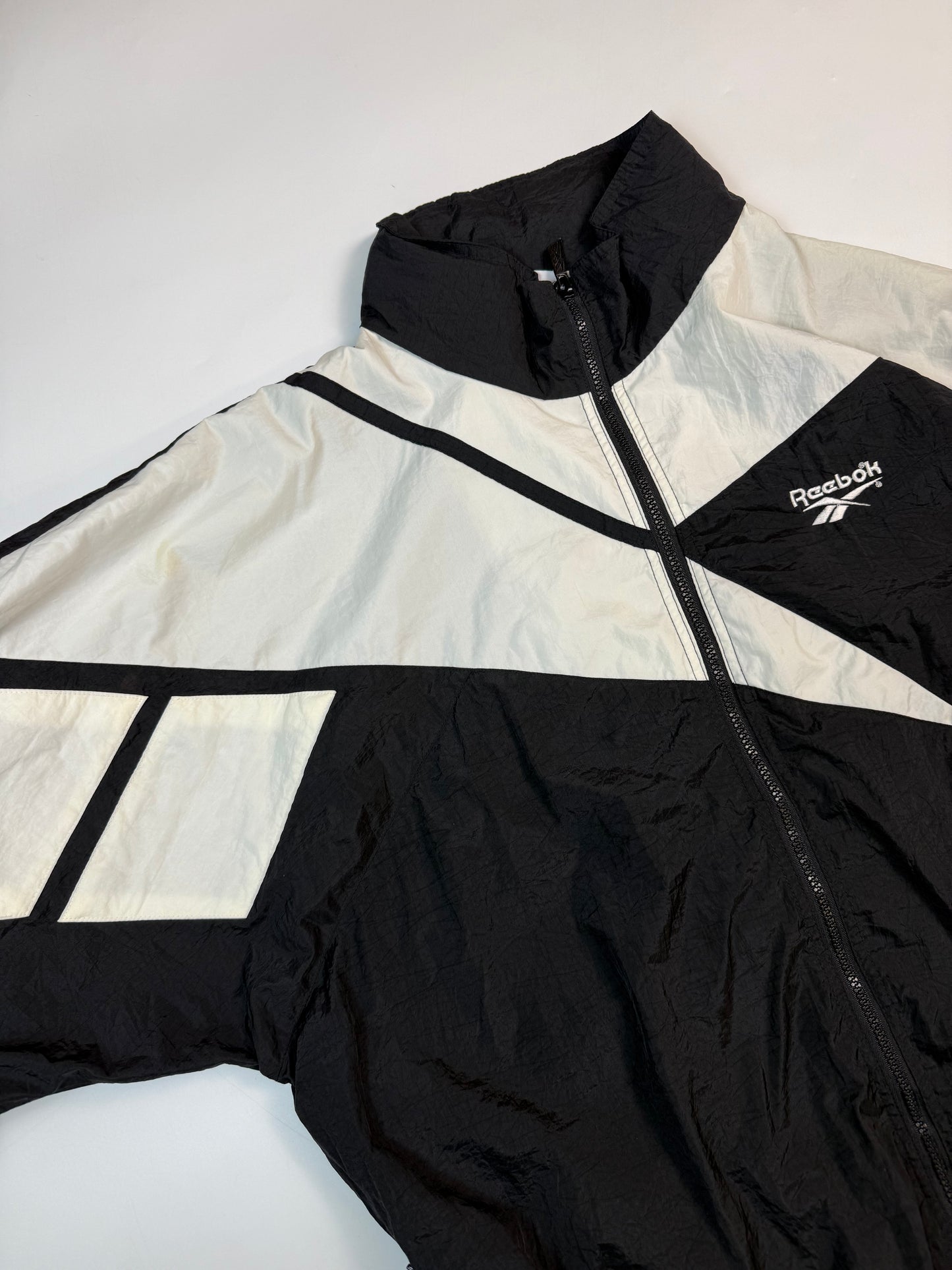 Vintage 90s Reebok colour block track jacket (L)