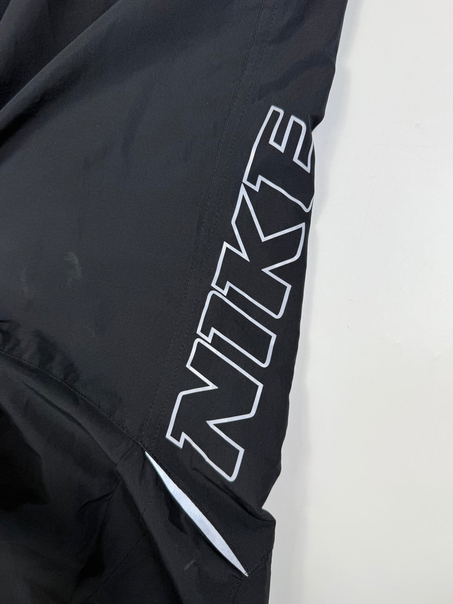 Vintage Nike spell out baggy track pants (L)